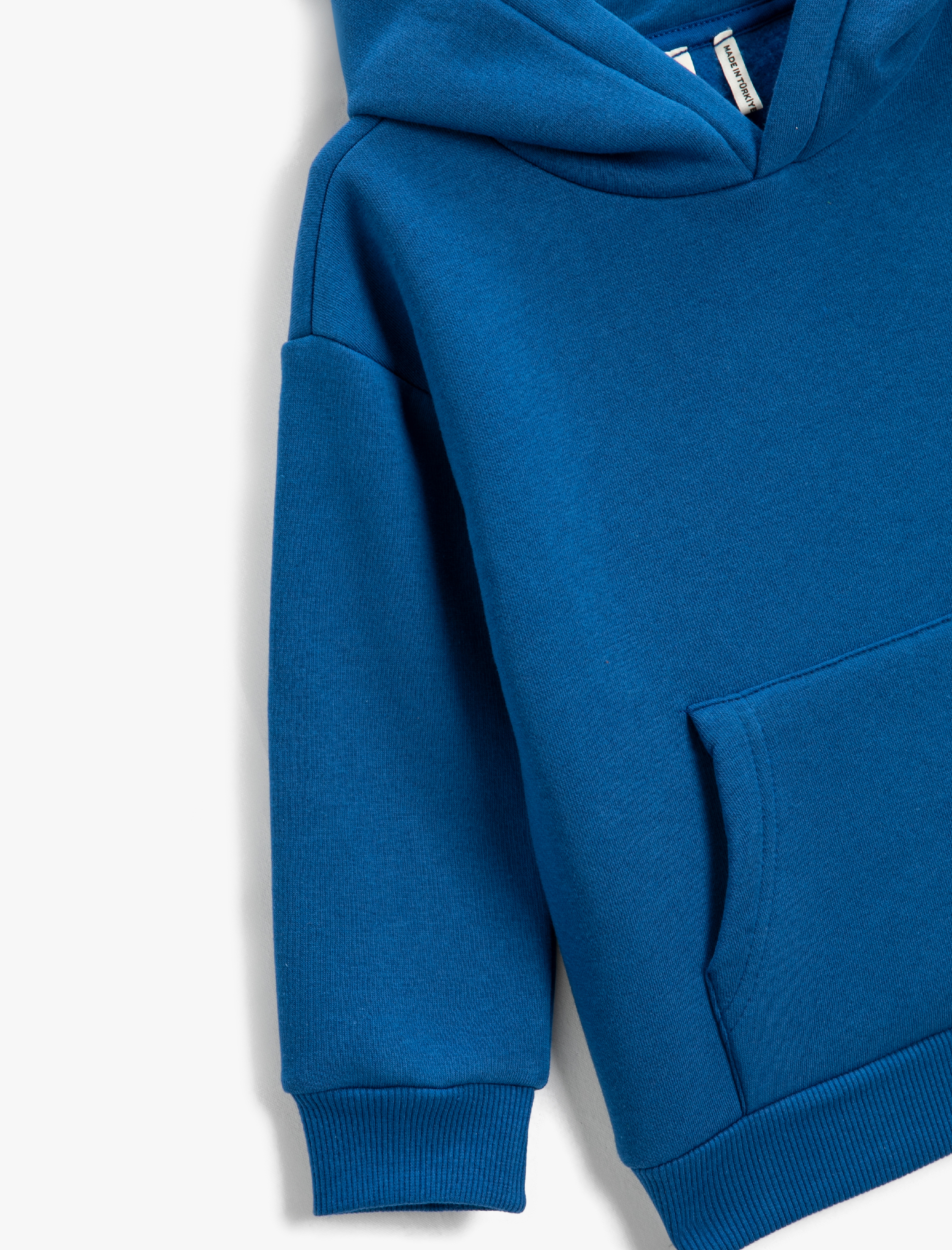  Erkek Çocuk Basic Kapüşonlu Sweat Kanguru Cepli Şardonlu