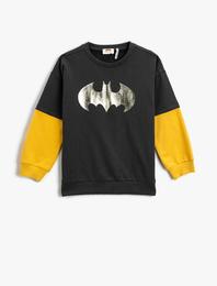 Batman Sweatshirt Lisanslı Baskılı