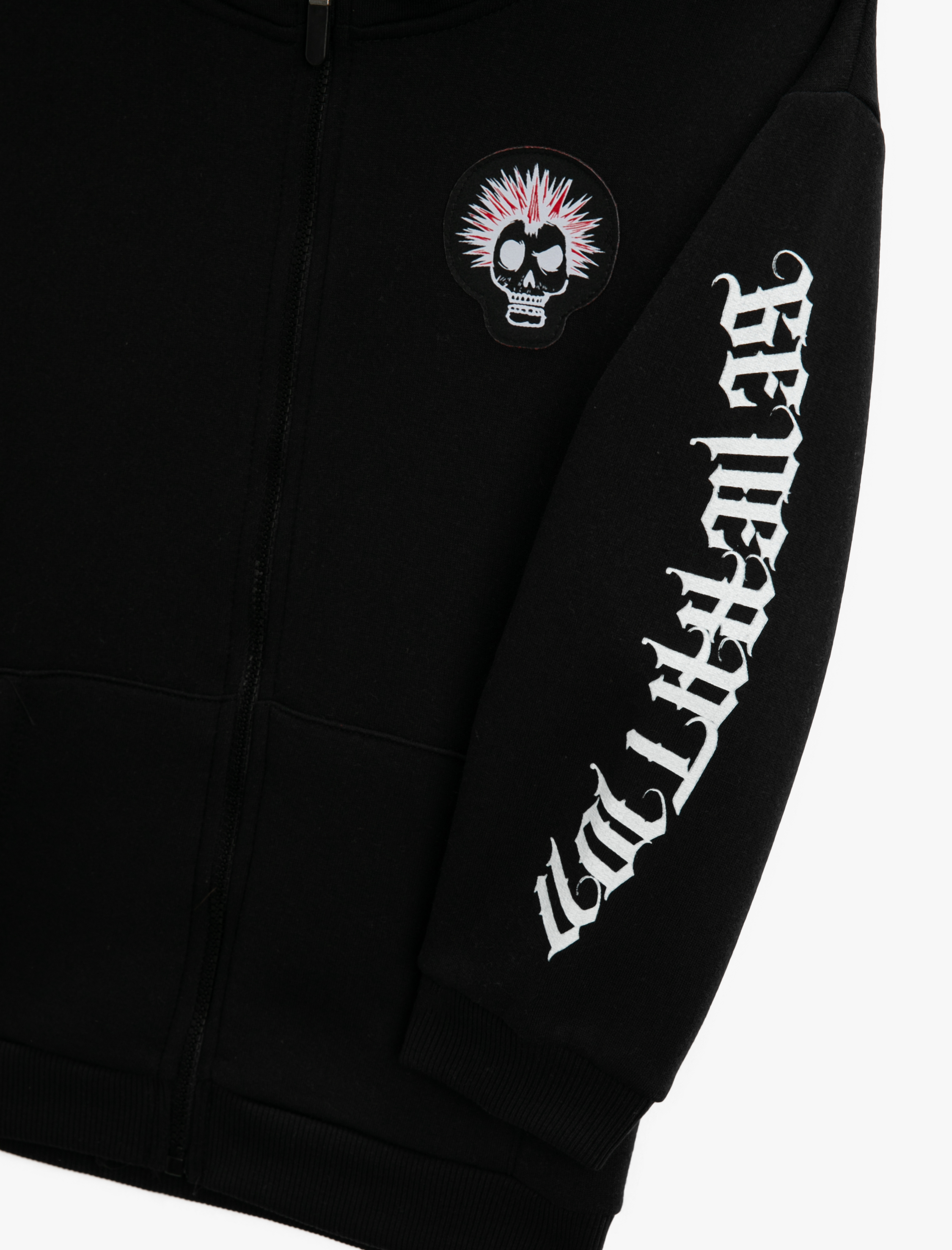  Erkek Çocuk Fermuarlı Kapüşonlu Hırka Baskılı