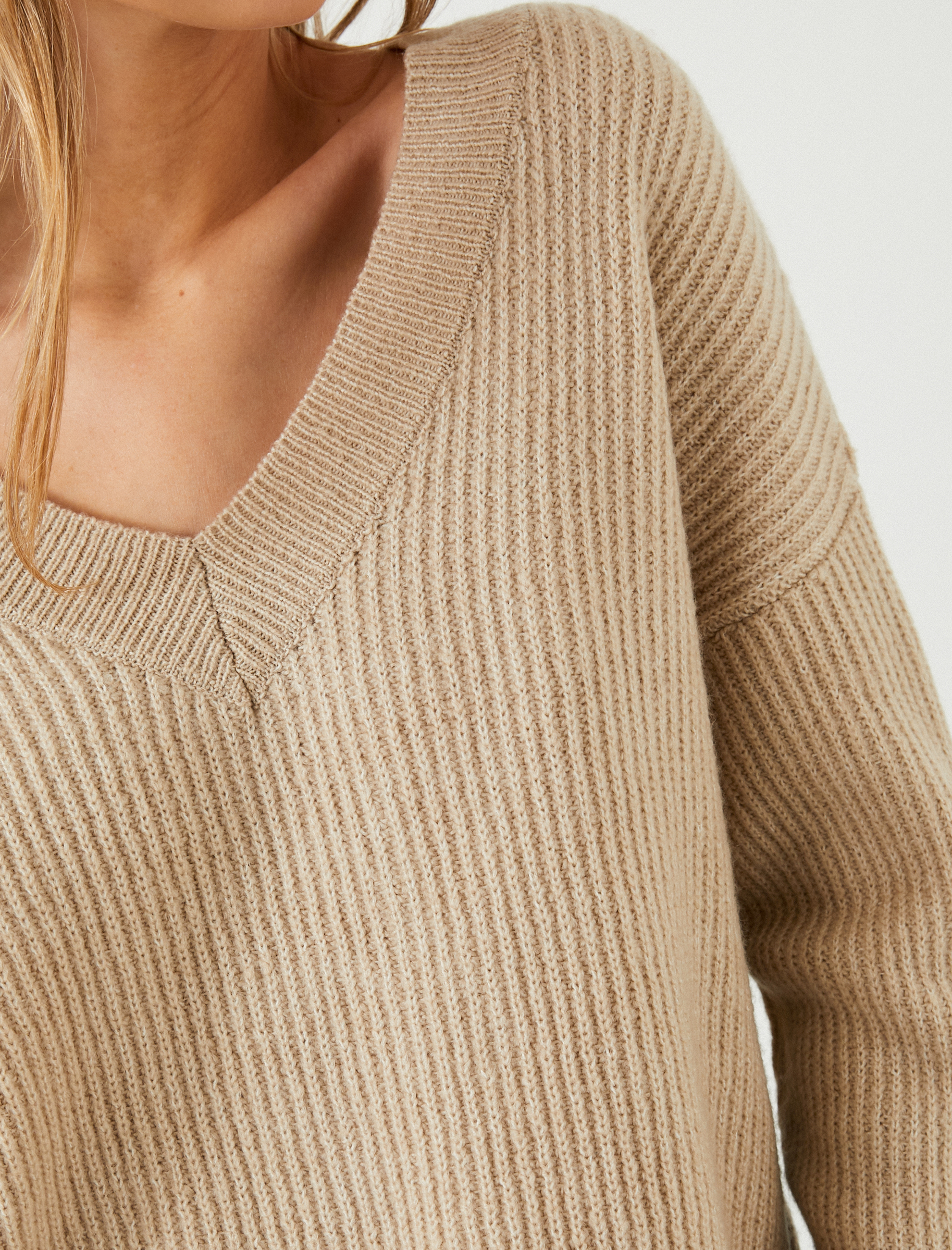   Basic V Yaka Triko Kazak Akrilik