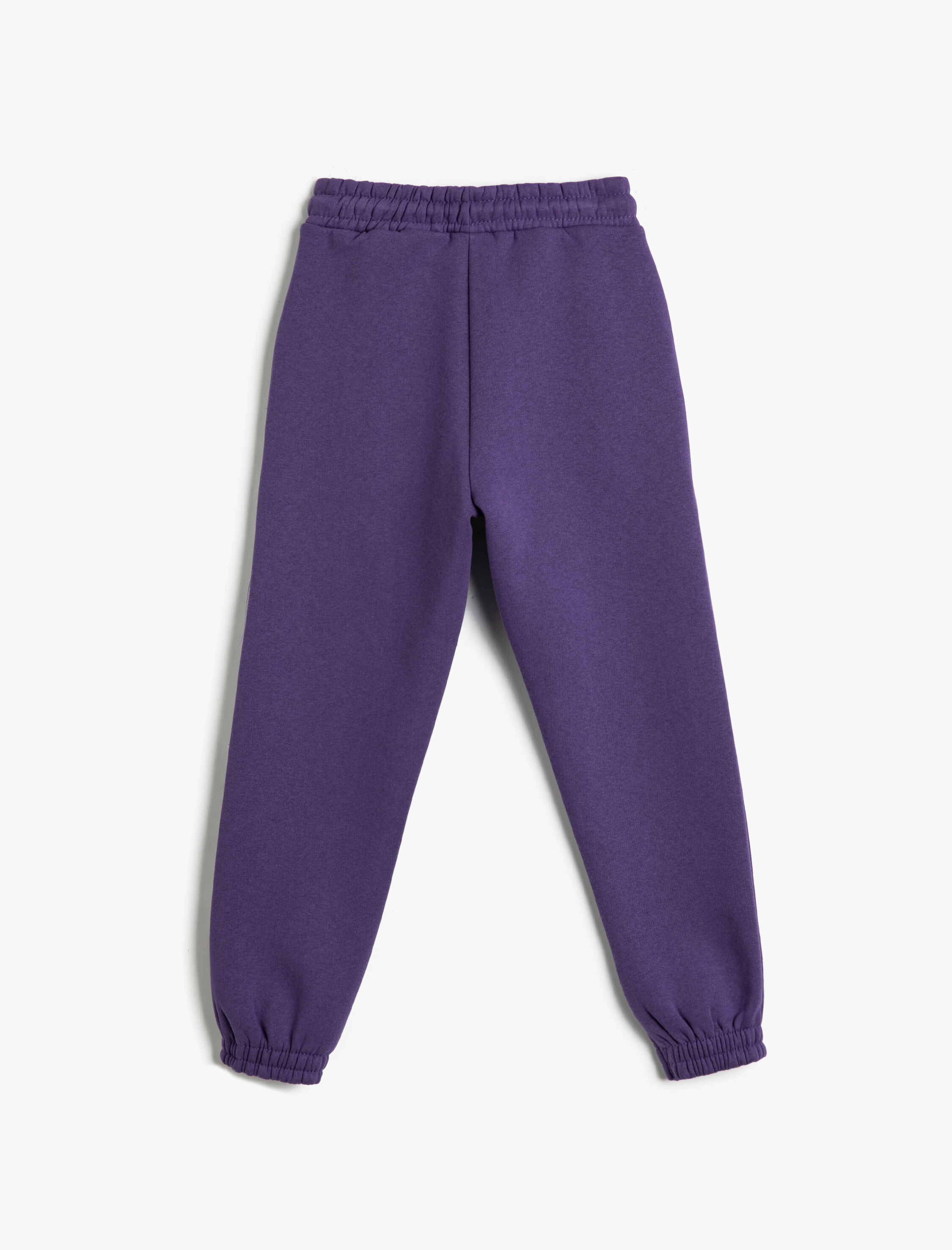  Kız Çocuk Jogger Eşofman Altı Beli Bağlamalı Cepli Pamuklu Şardonlu