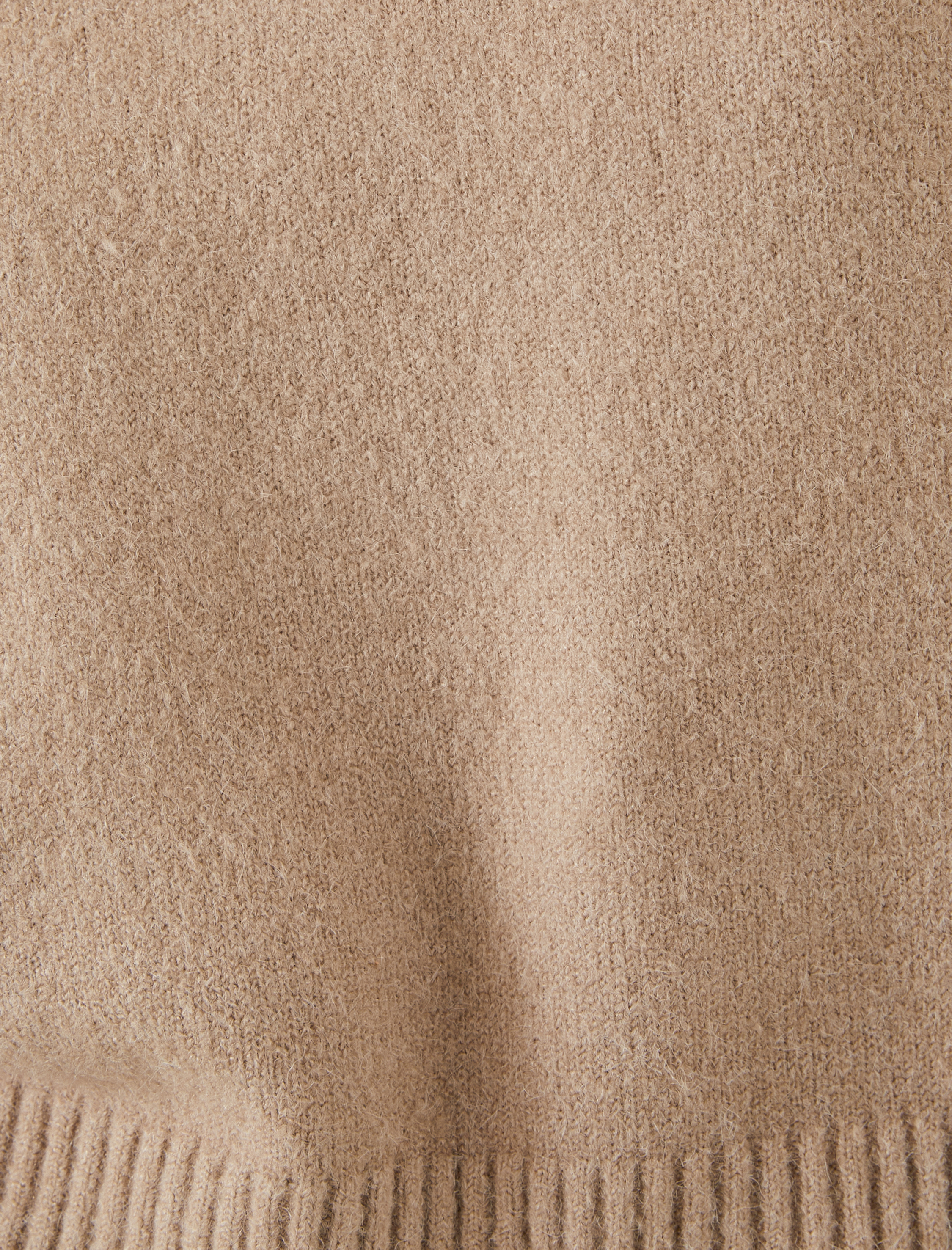   Oversize Kazak Dik Yaka Yarım Fermuarlı Örgü