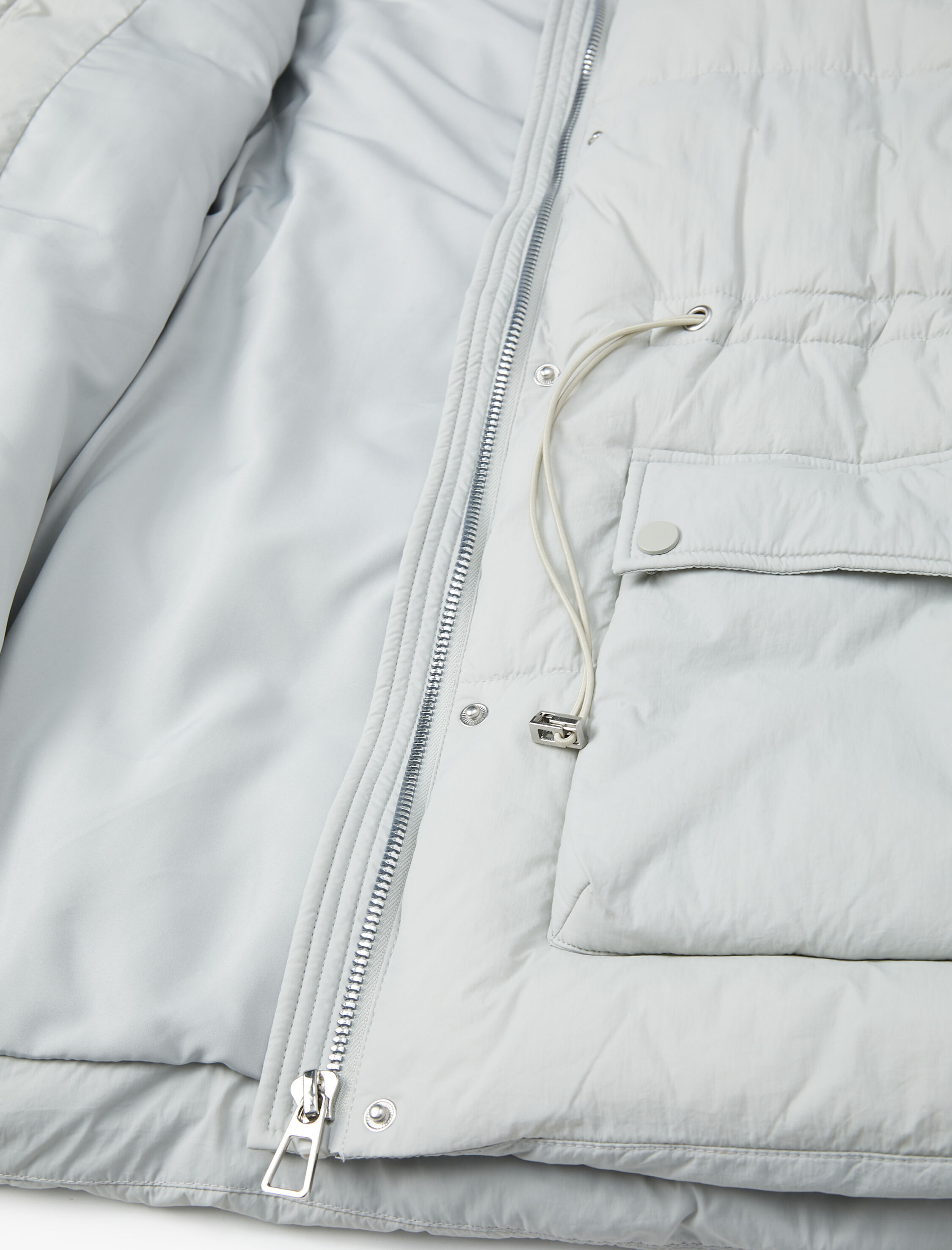   Şişme Mont Kapüşonlu Suni Kürk Detaylı Cepli Bağlamalı