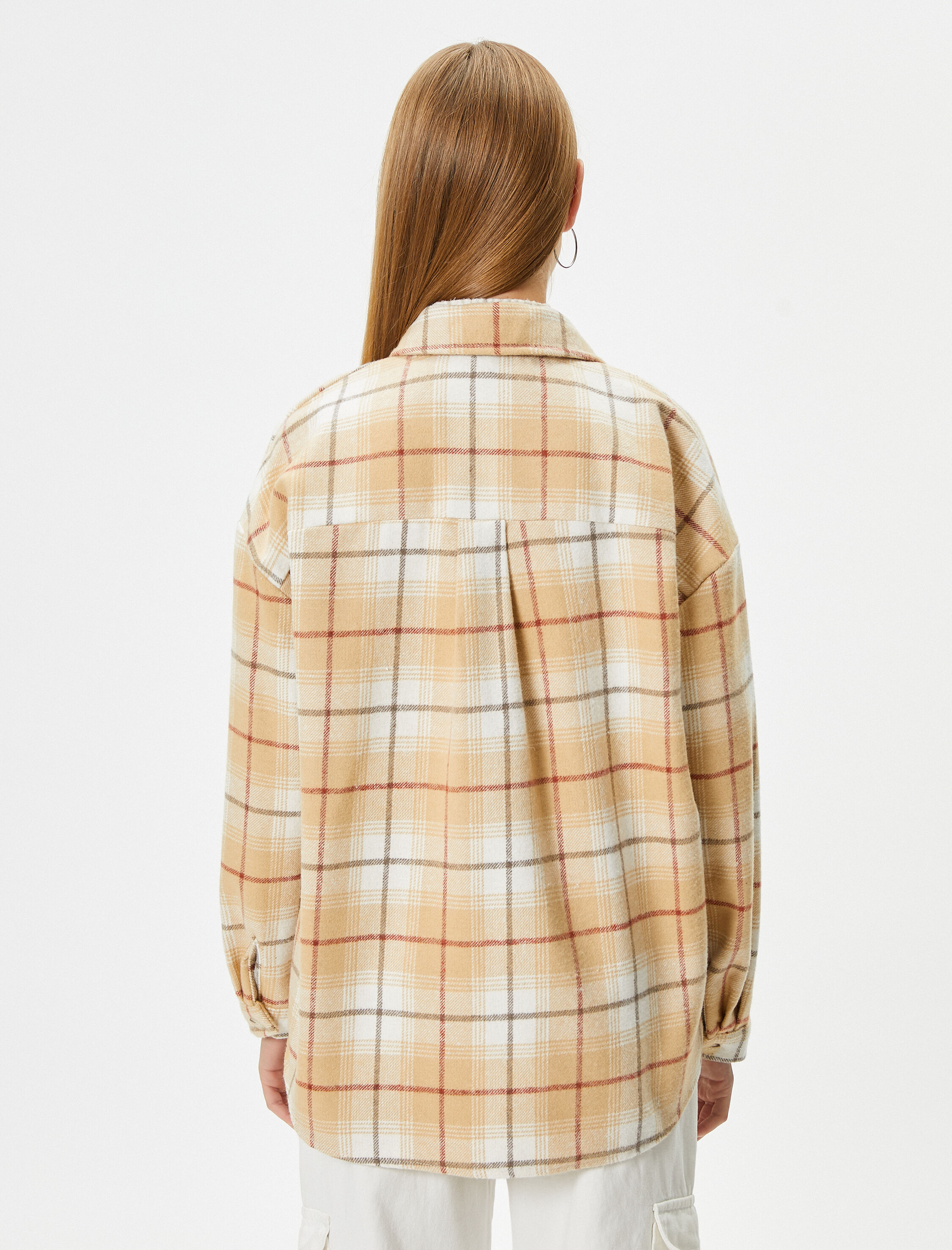   Oduncu Gömleği Yumuşak Dokulu Uzun Kollu Klasik Yaka