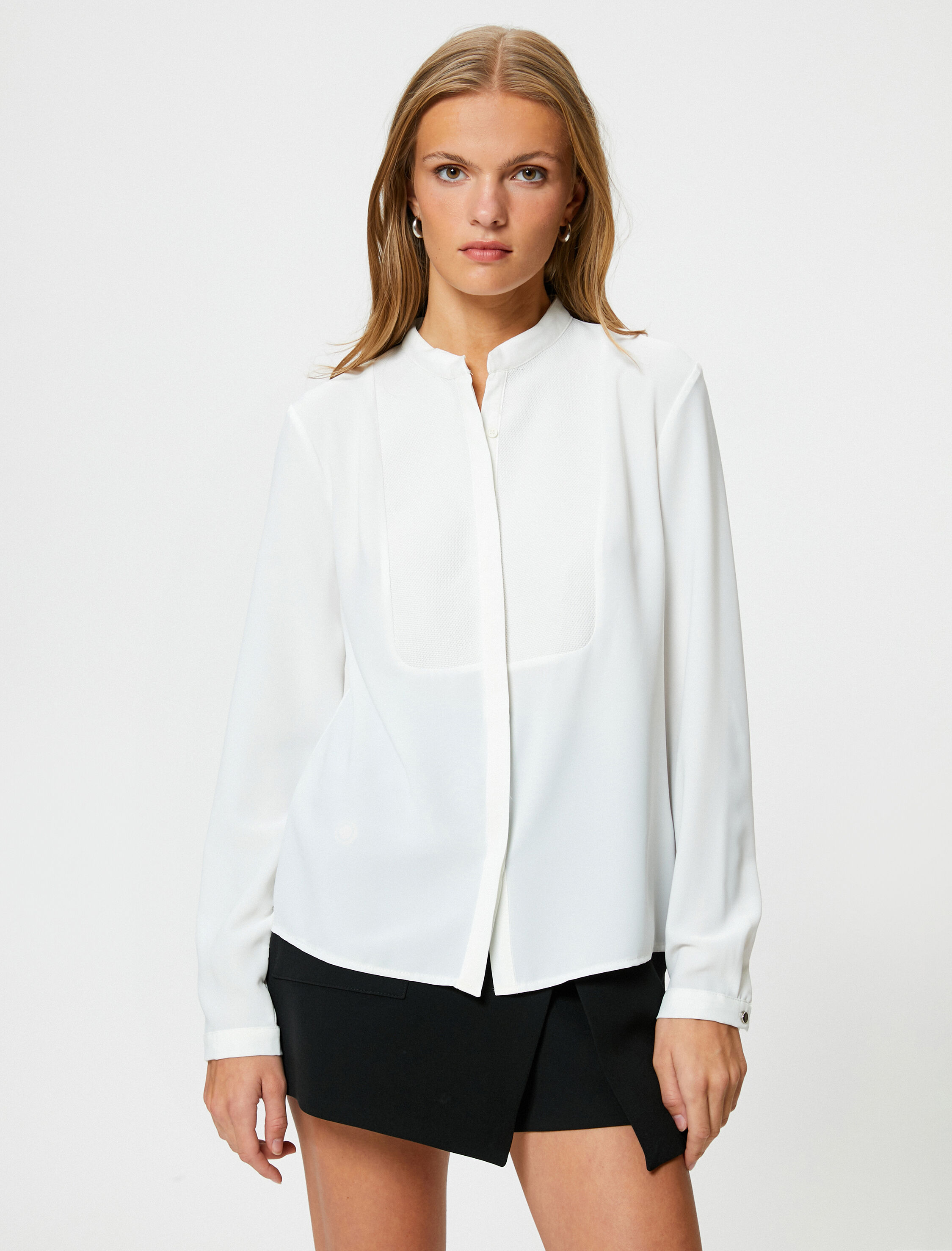   Hakim Yaka Gömlek Uzun Kollu Robalı