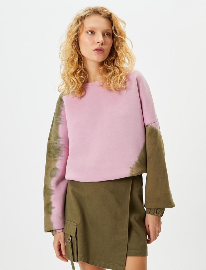  Kruvaze Kargo Mini Etek Pamuklu Cep Detaylı