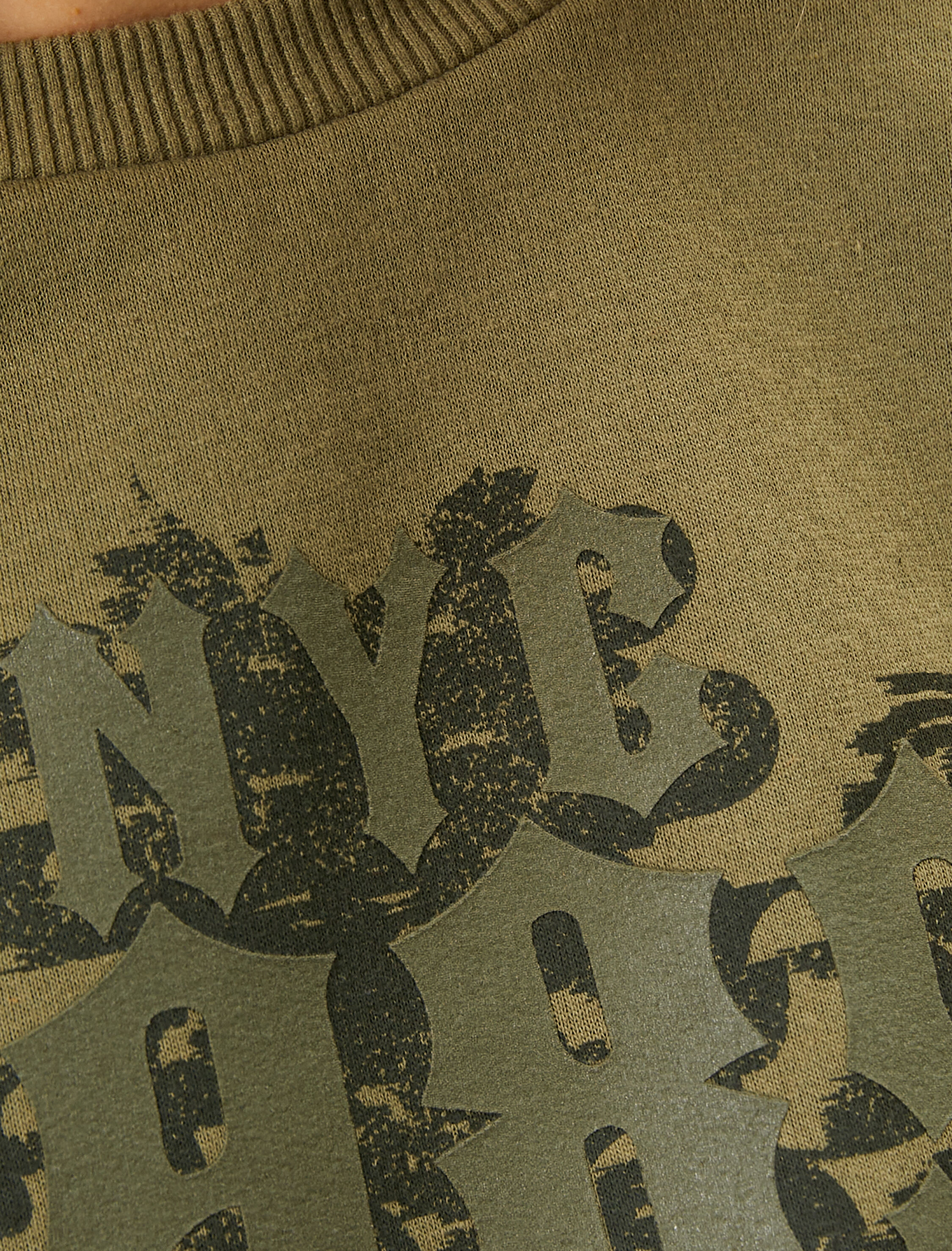   Kolej Crop Sweatshirt Korse Görünümlü Şardonlu Slim Fit