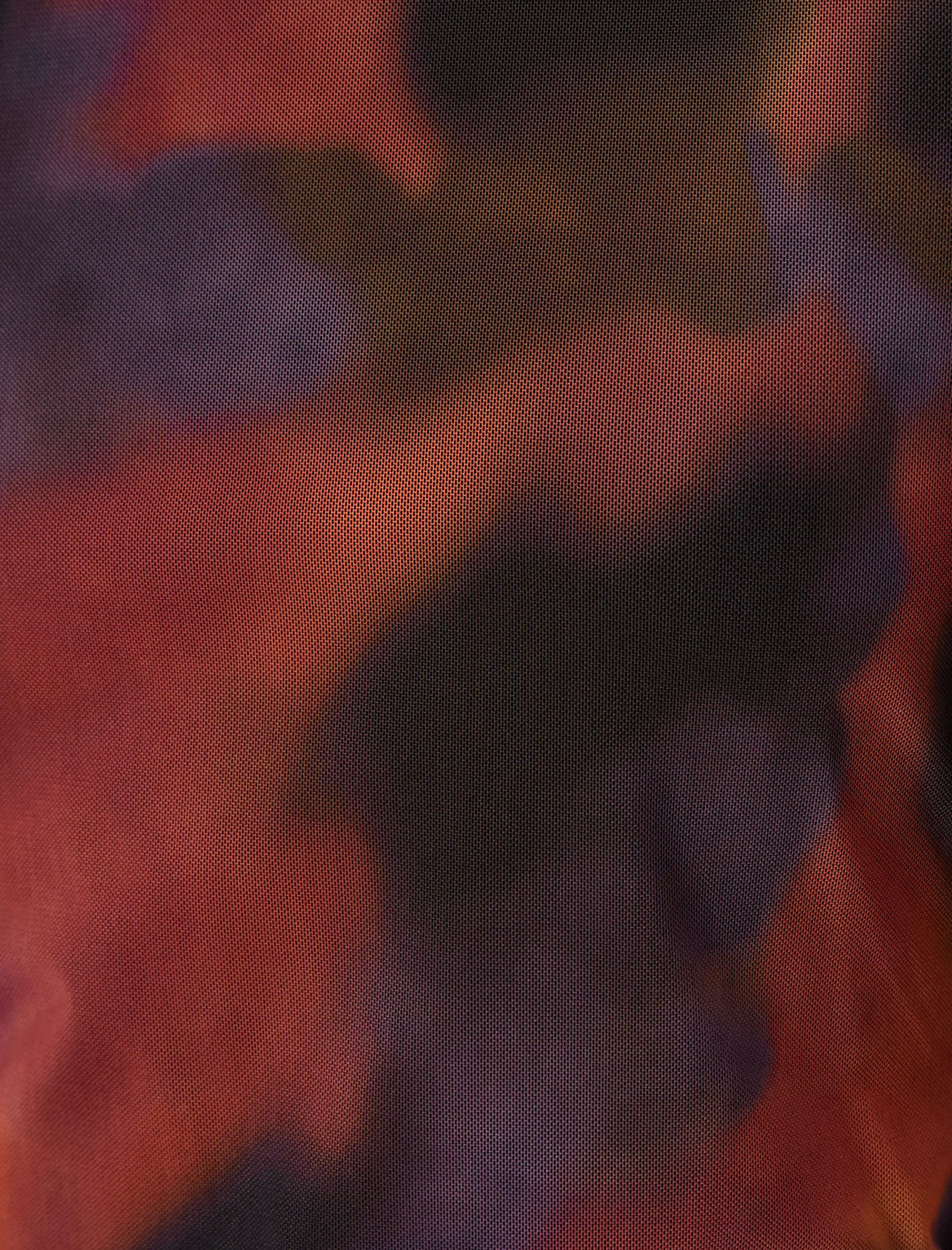   Tül Elbise Batik Desenli Drape Detaylı Uzun Kollu Bisiklet Yaka Astarlı