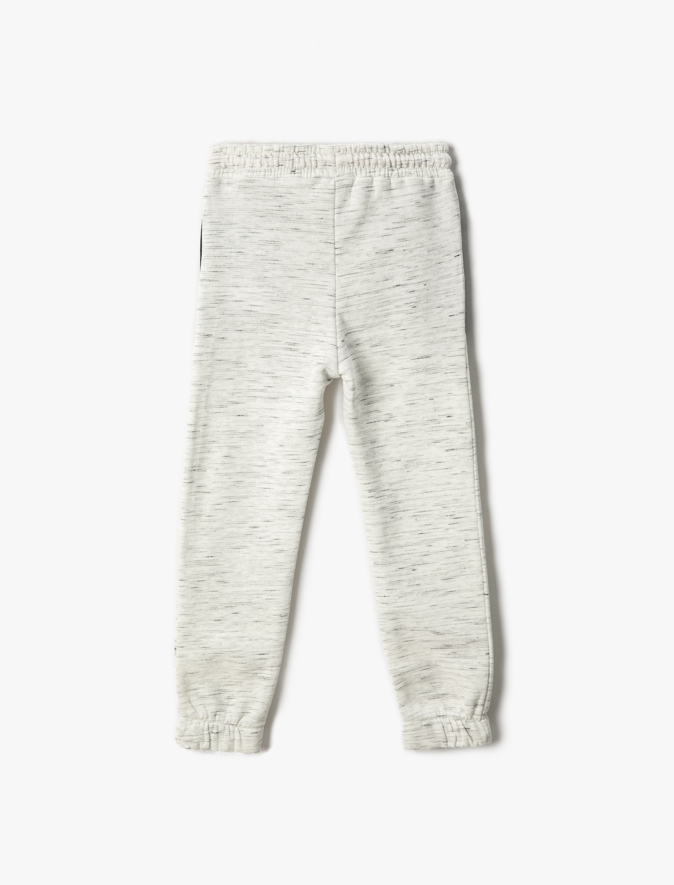  Erkek Çocuk Basic Jogger Eşofman Altı Beli Bağlamalı Renk Kontrastlı