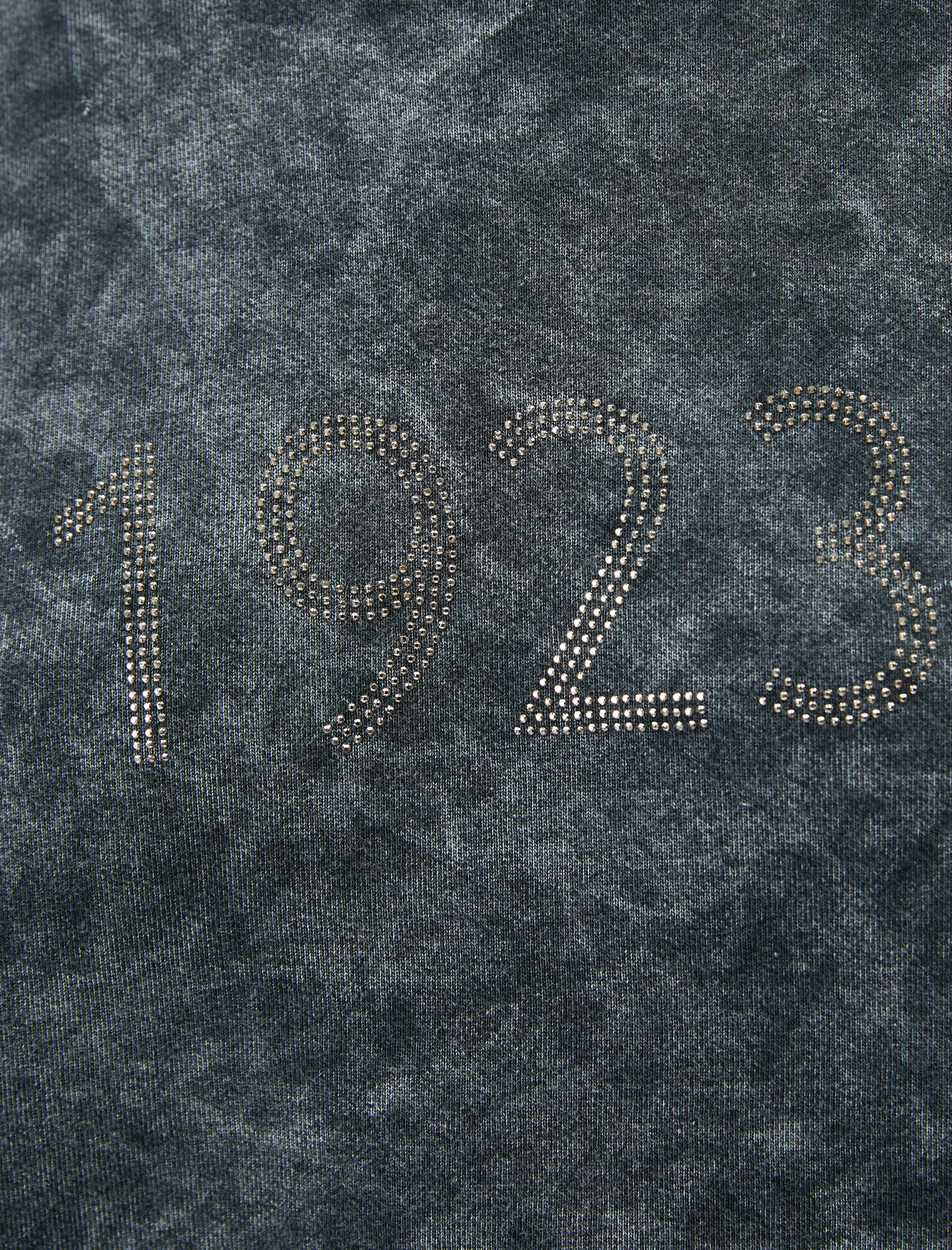   Bisiklet Yaka Sweatshirt 1923 İşlemeli Soluk Efektli 100. Yıla Özel