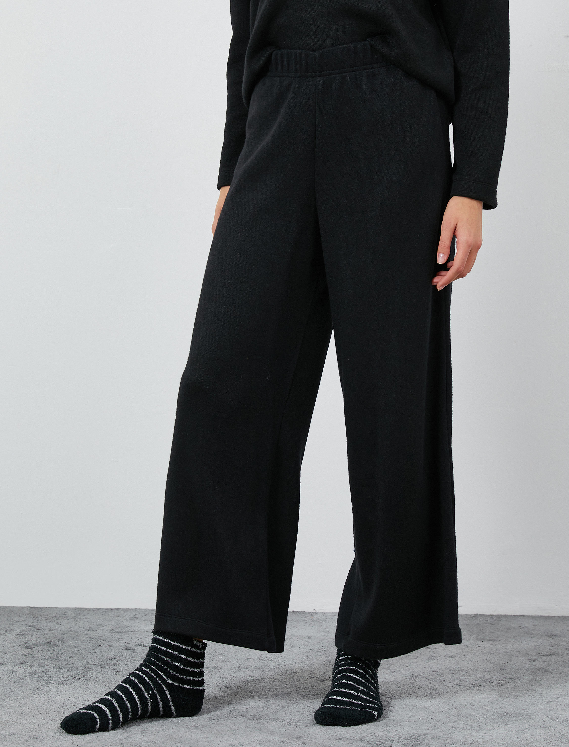   Geniş Paça Pijama Altı Beli Lastikli