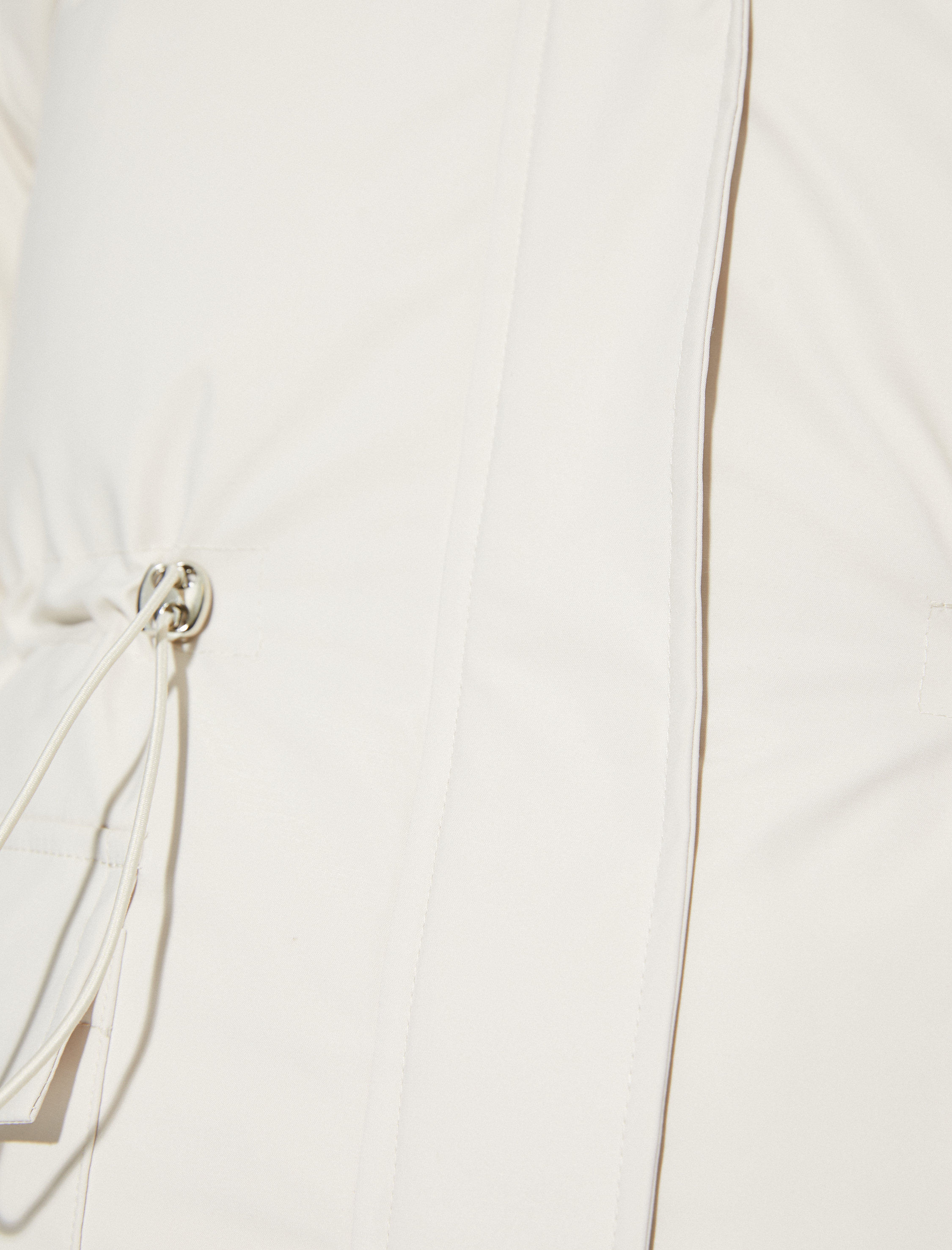   Şişme Mont Kapüşonlu Peluş Detaylı Beli Lastikli