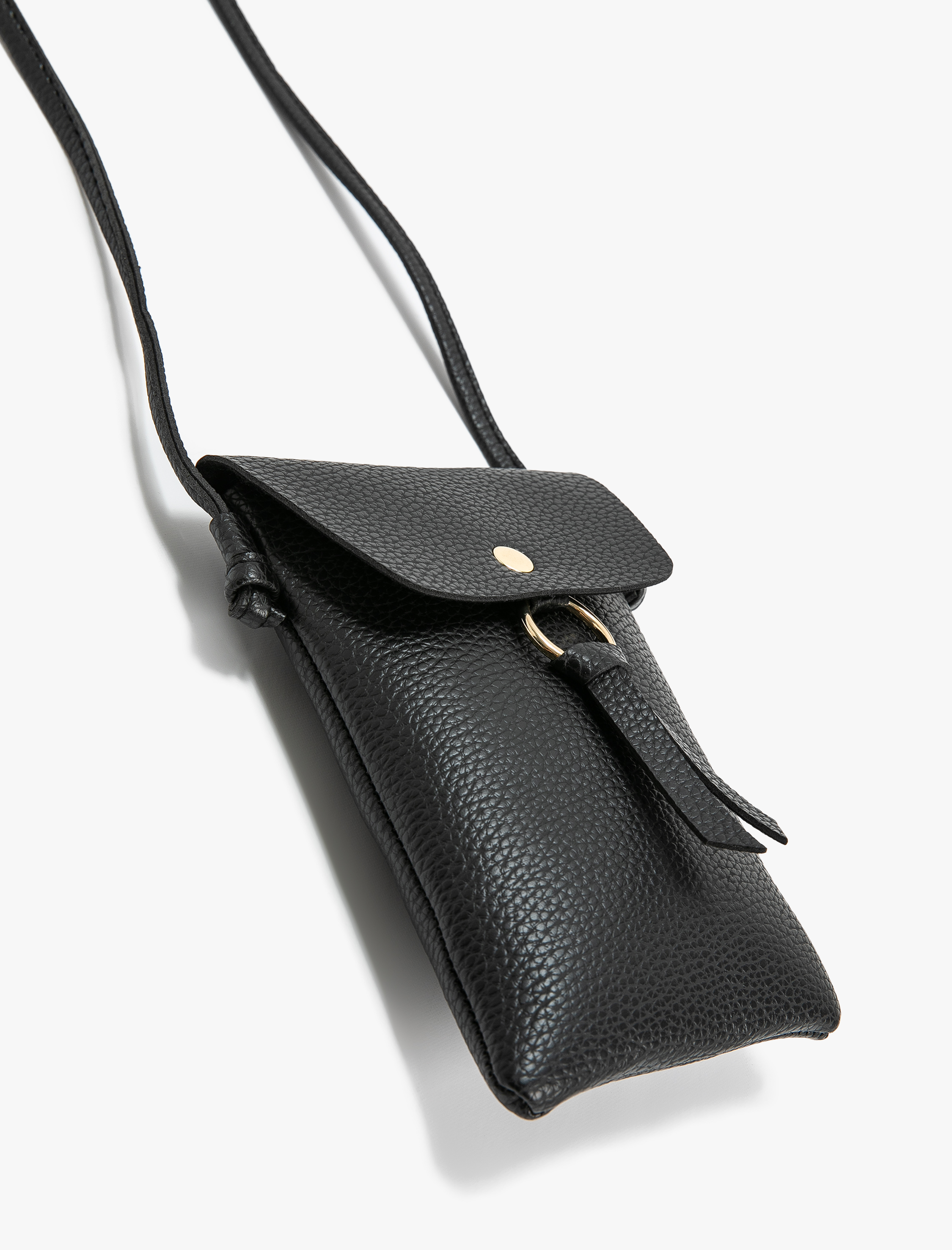  Kadın Telefon Çantası Suni Deri Görünümlü Askılı Püskül Detaylı