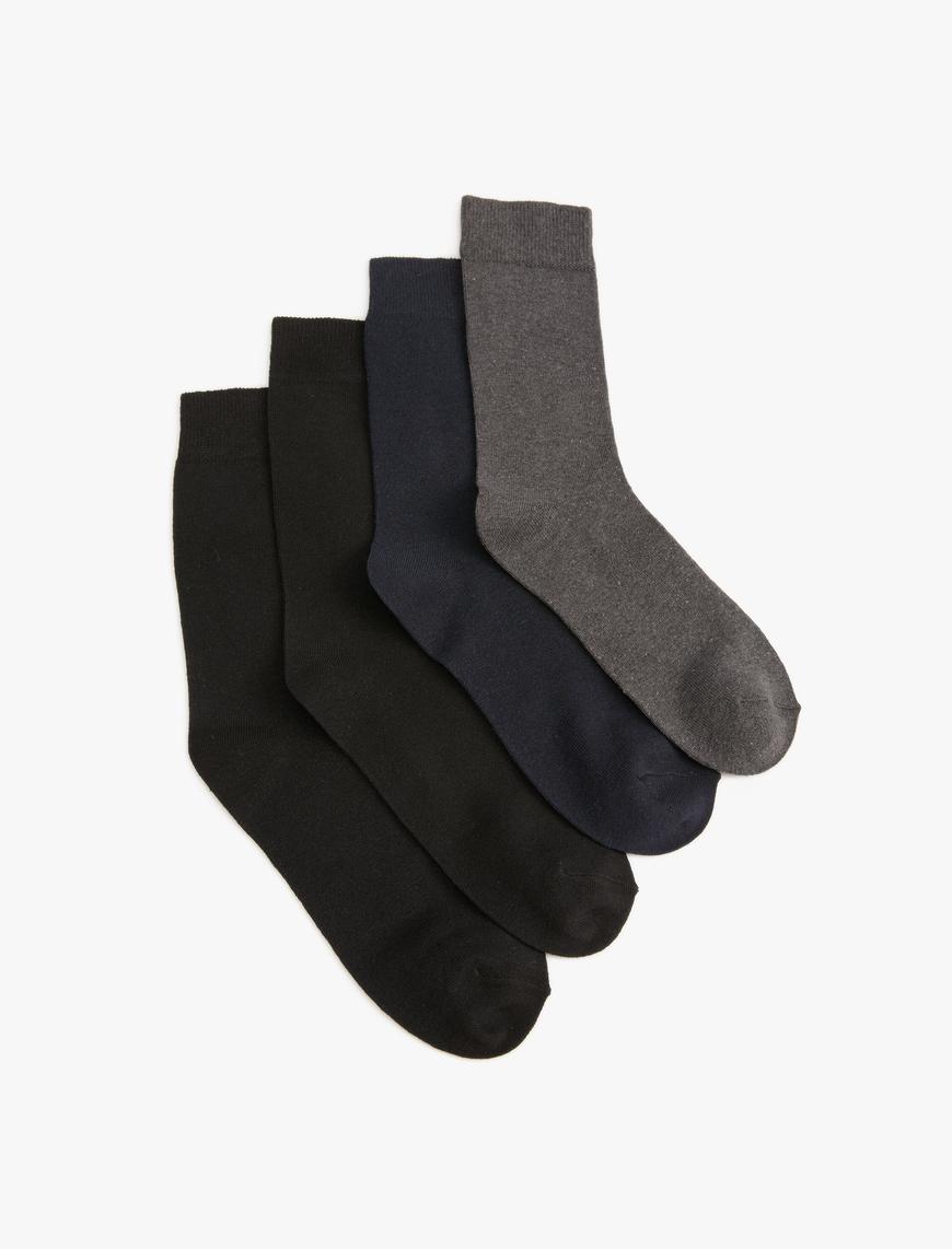  Erkek Basic 4'lü Soket Çorap Seti