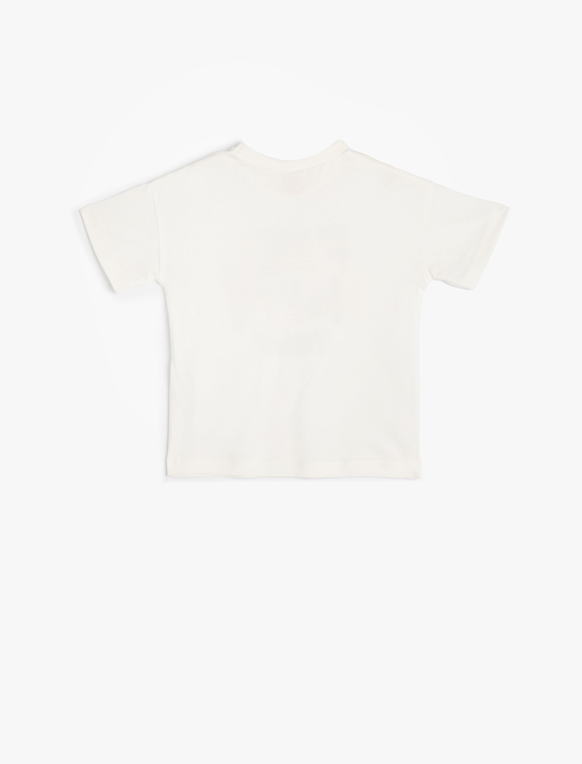  Erkek Bebek Tişört Kısa Kollu Slogan Baskılı Pamuklu