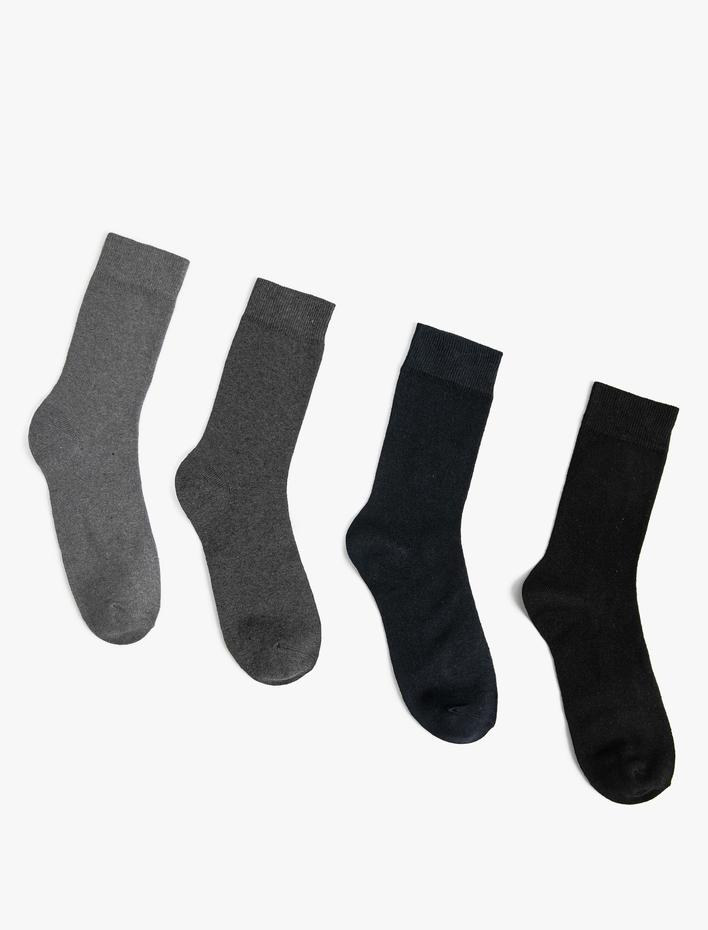 Erkek Basic 4'lü Soket Çorap Seti