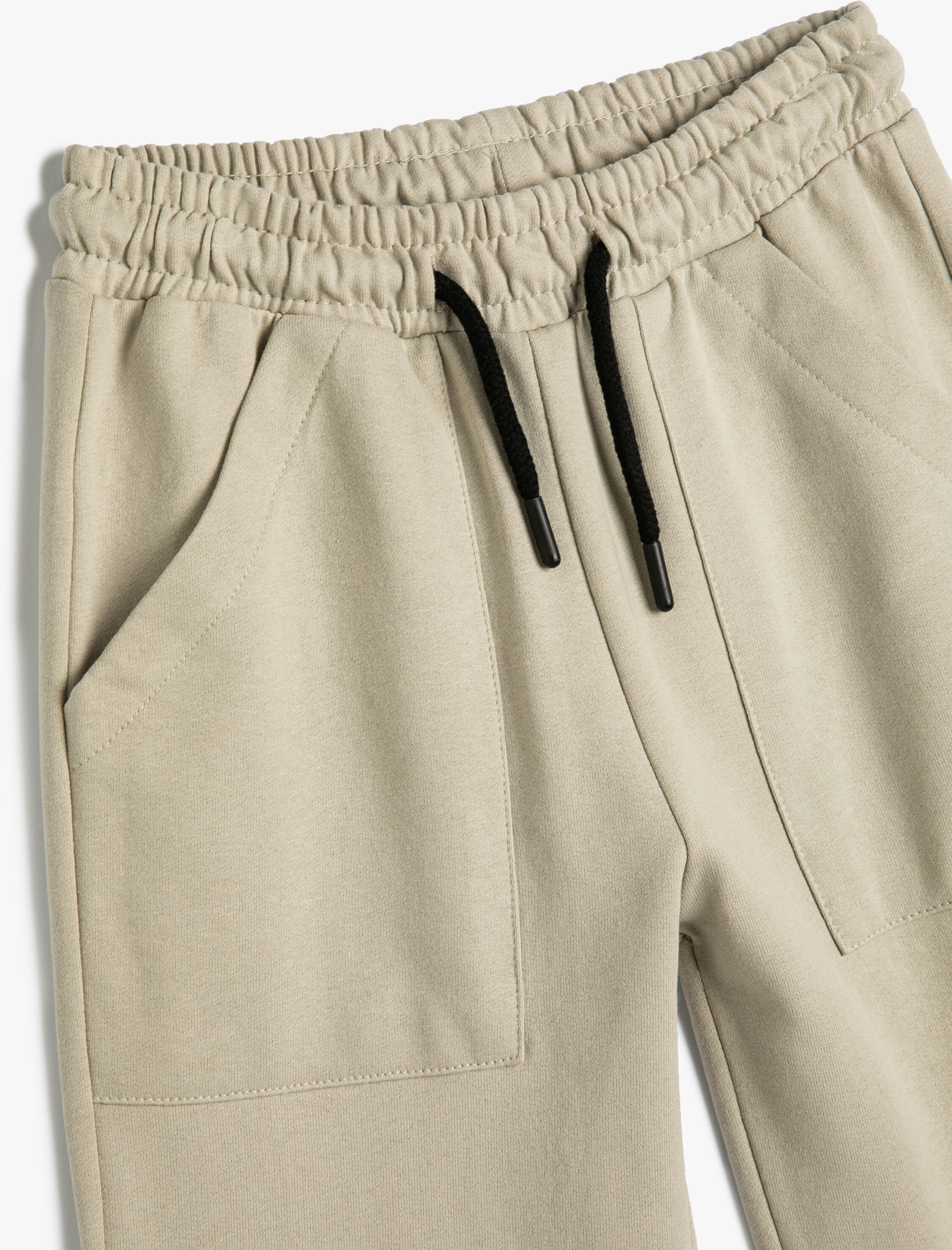  Erkek Çocuk Basic Jogger Eşofman Altı Cepli Beli Bağlamalı Pamuklu
