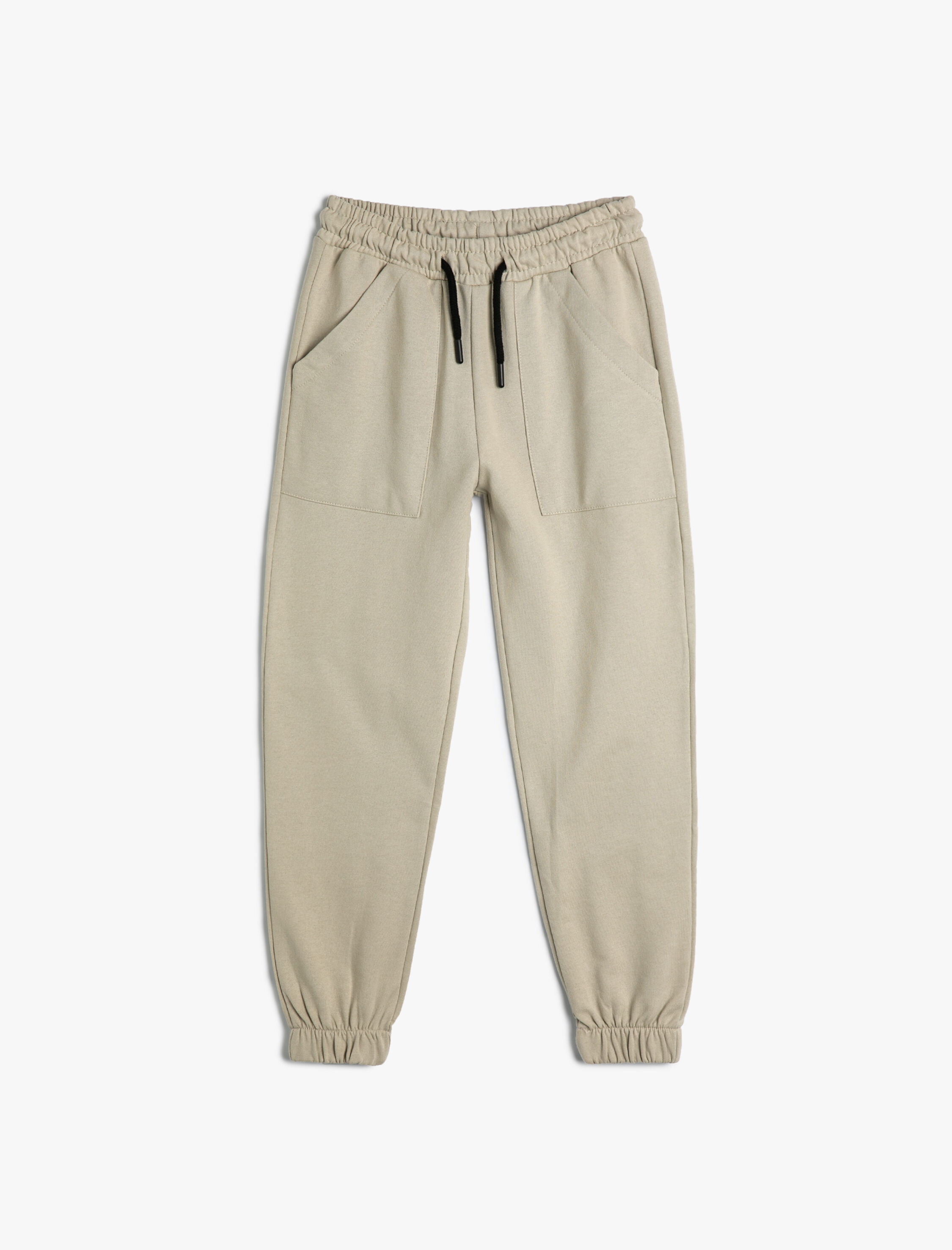  Erkek Çocuk Basic Jogger Eşofman Altı Cepli Beli Bağlamalı Pamuklu