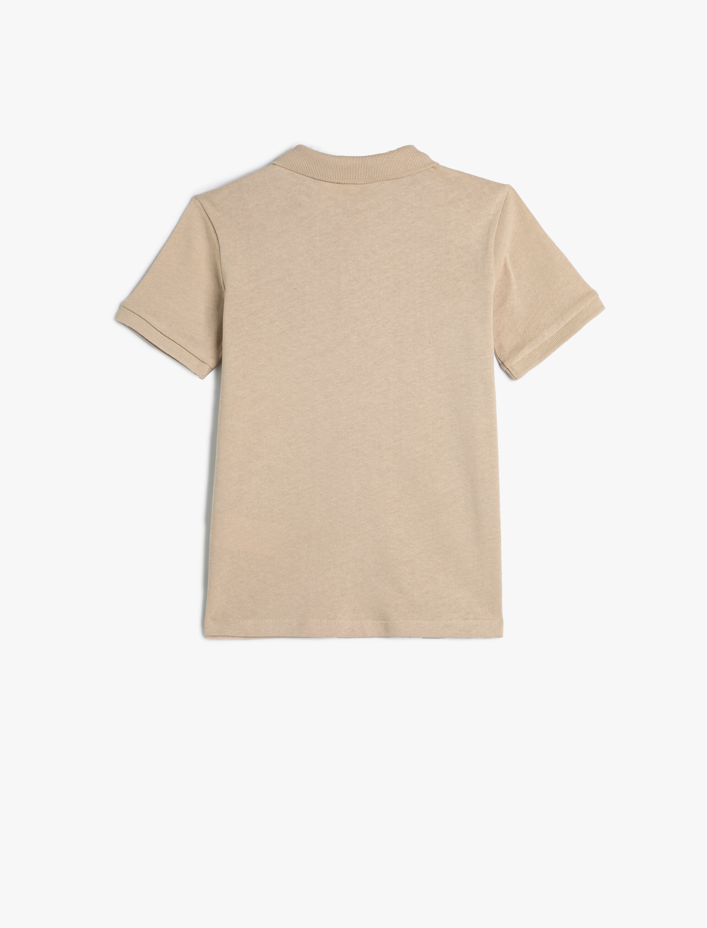  Erkek Çocuk Basic Polo Yaka Tişört Kısa Kollu Düğme Detaylı