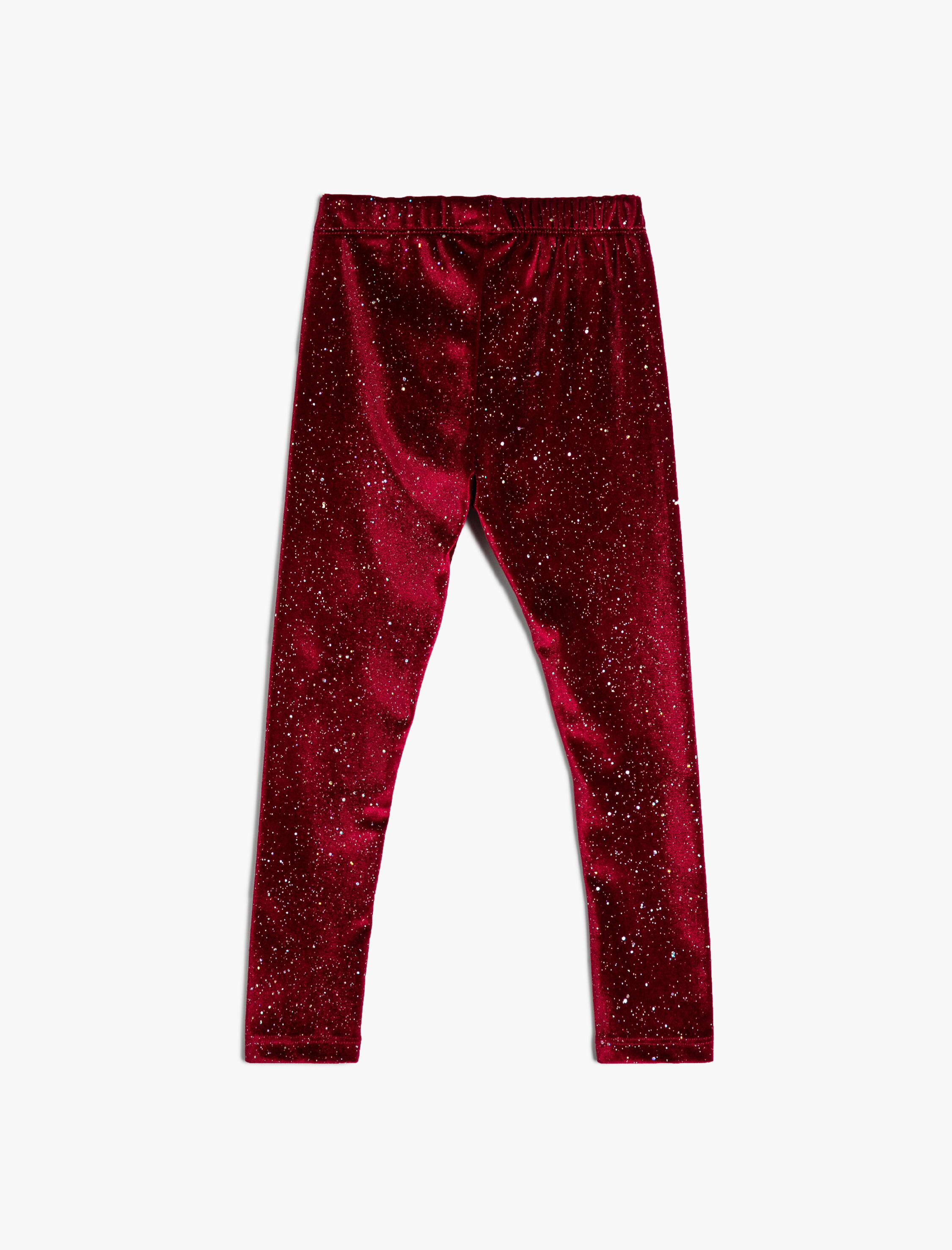  Kız Çocuk Parlak Tayt Beli Lastikli