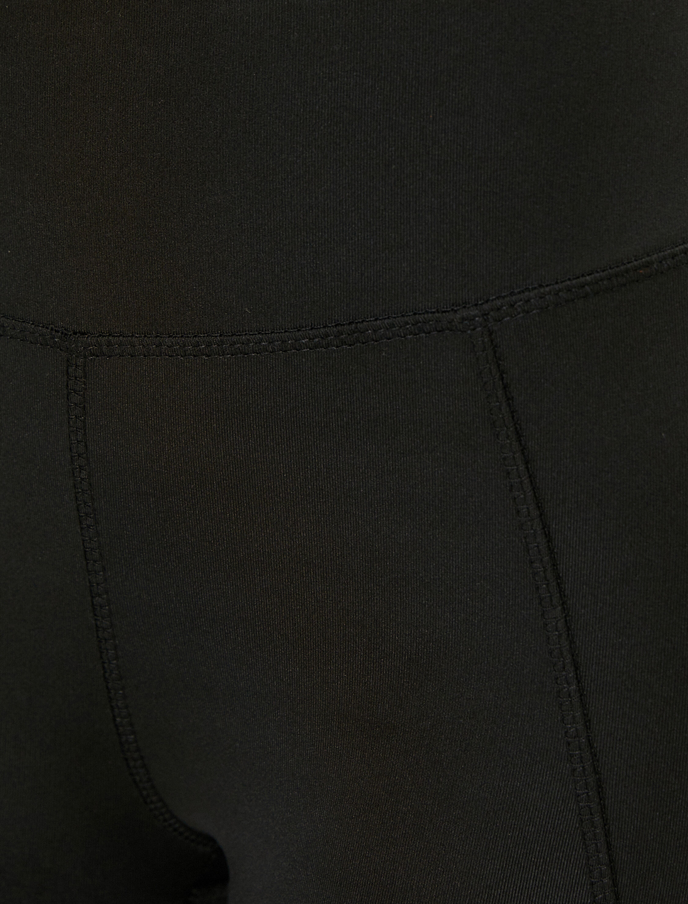   Arkası Fermuarlı Gizli Cep Detaylı Spor Tayt Dikiş Detaylı Yüksek Bel