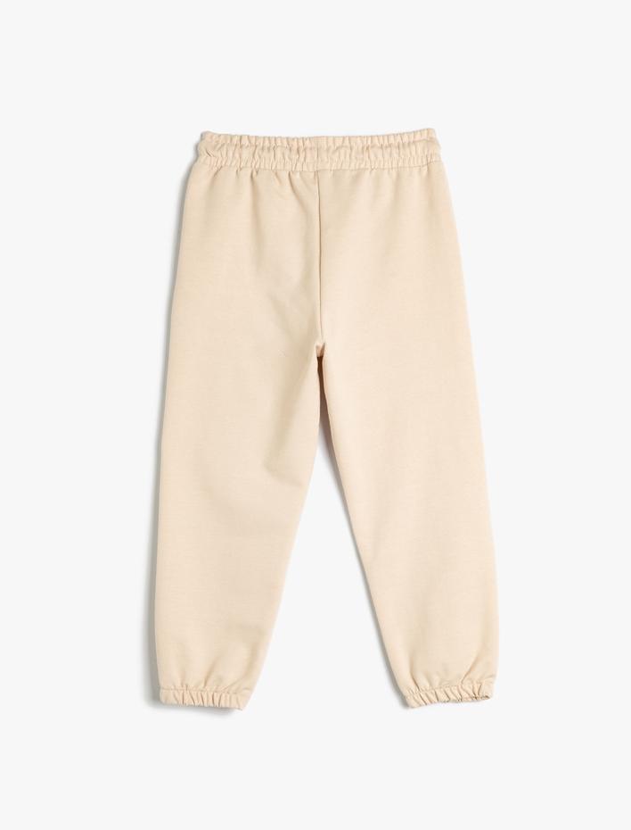 Kız Çocuk Basic Jogger Eşofman Altı Beli Bağlamalı
