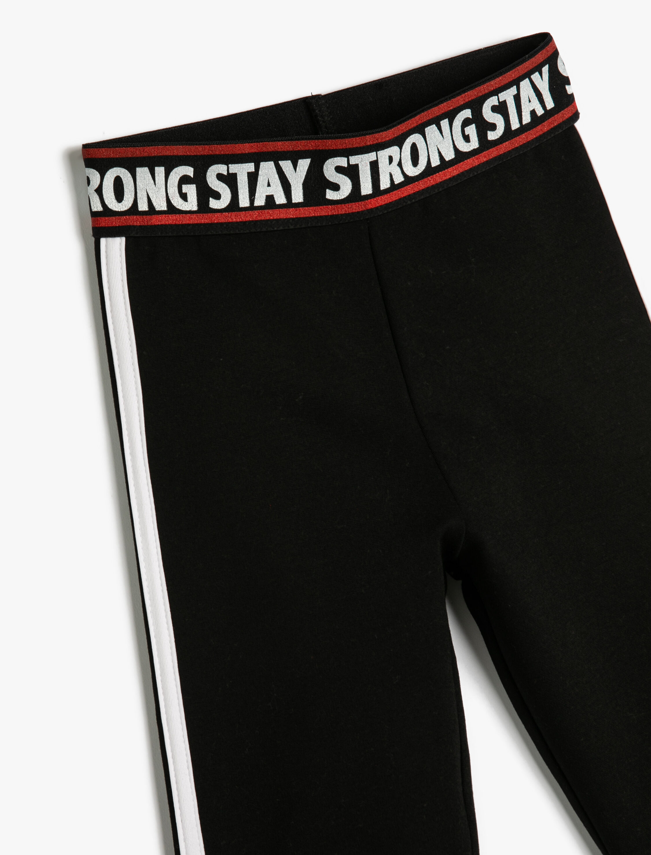  Kız Çocuk Tayt Beli Lastikli Yanları Şeritli