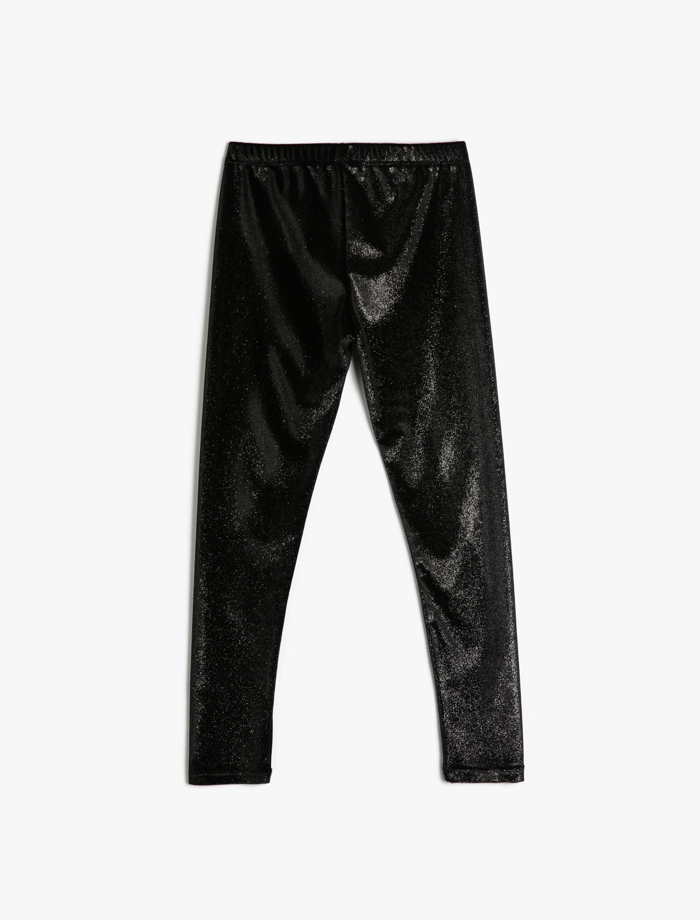  Kız Çocuk Parlak Tayt Beli Lastikli