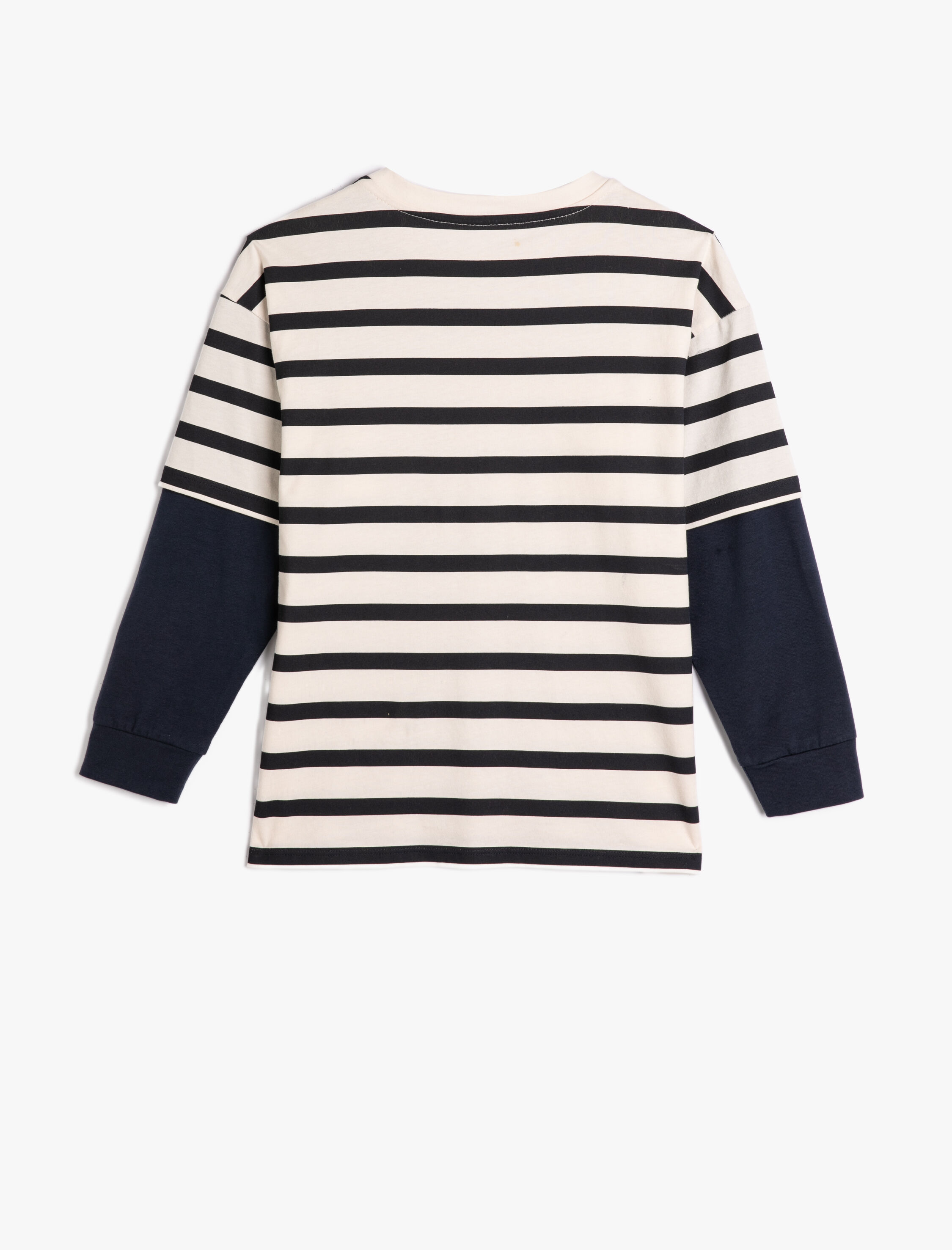  Erkek Çocuk Tişört Reglan Uzun Kollu Bisiklet Yaka Baskılı