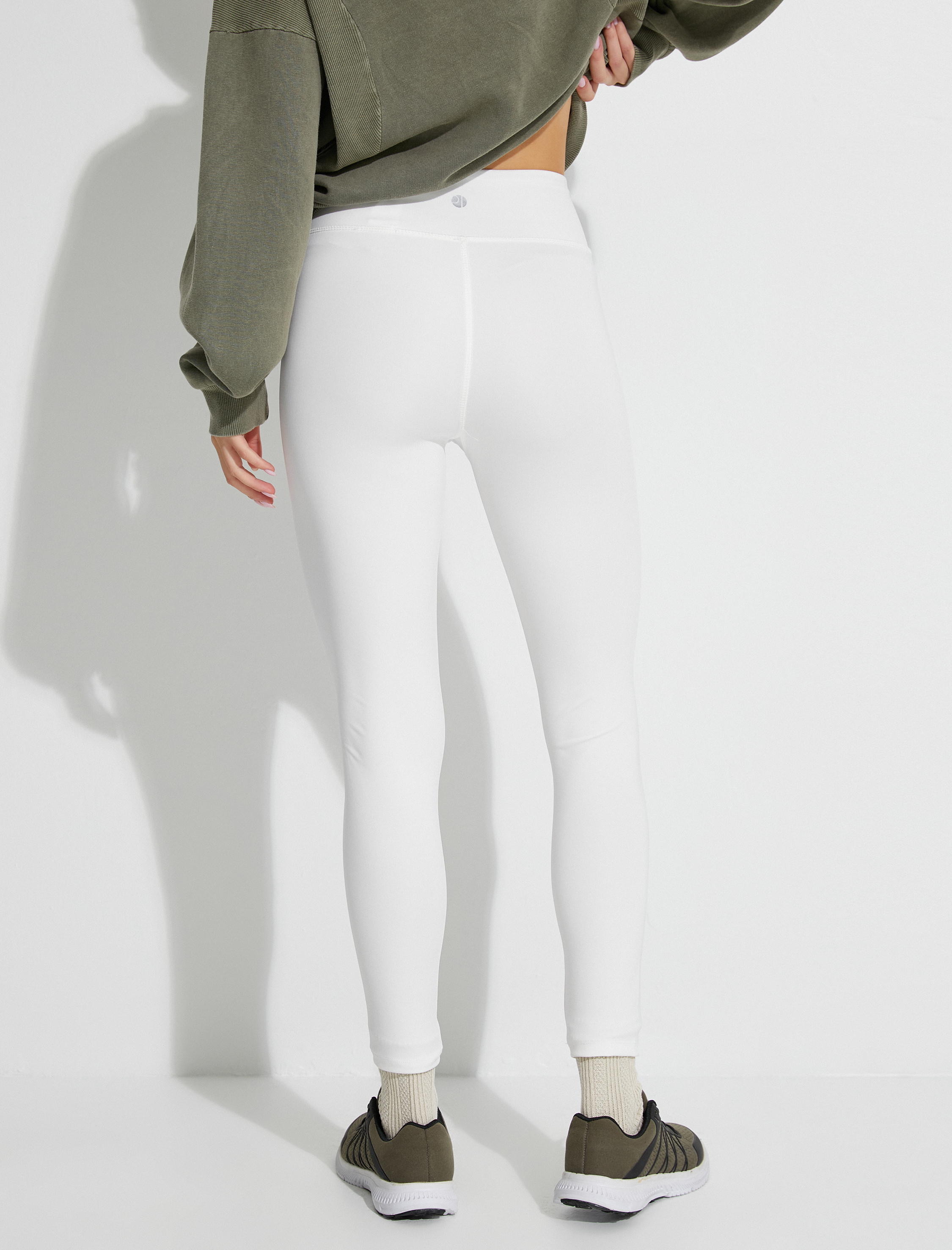   Spor Tayt Yüksek Bel Dikiş Detaylı