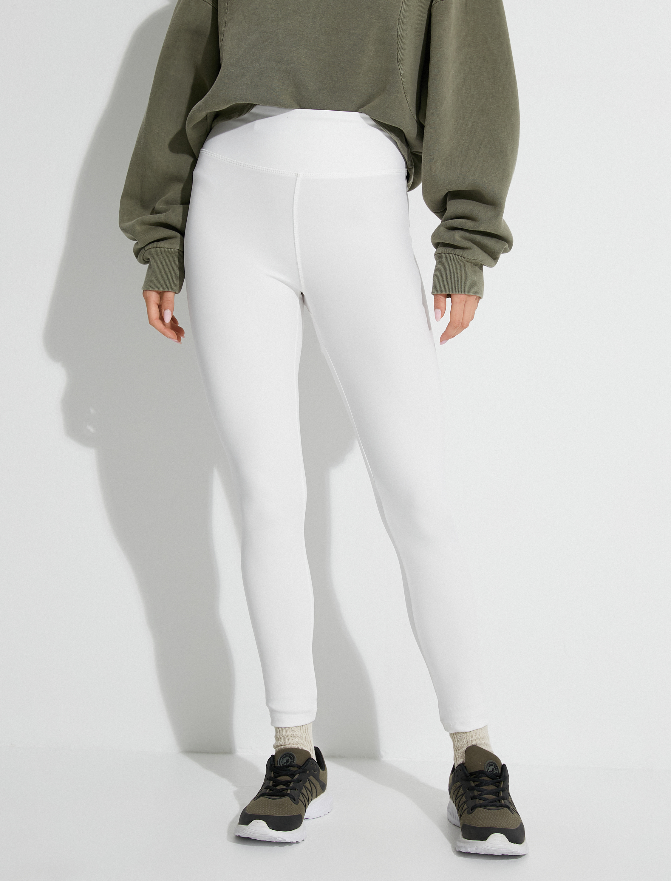   Spor Tayt Yüksek Bel Dikiş Detaylı