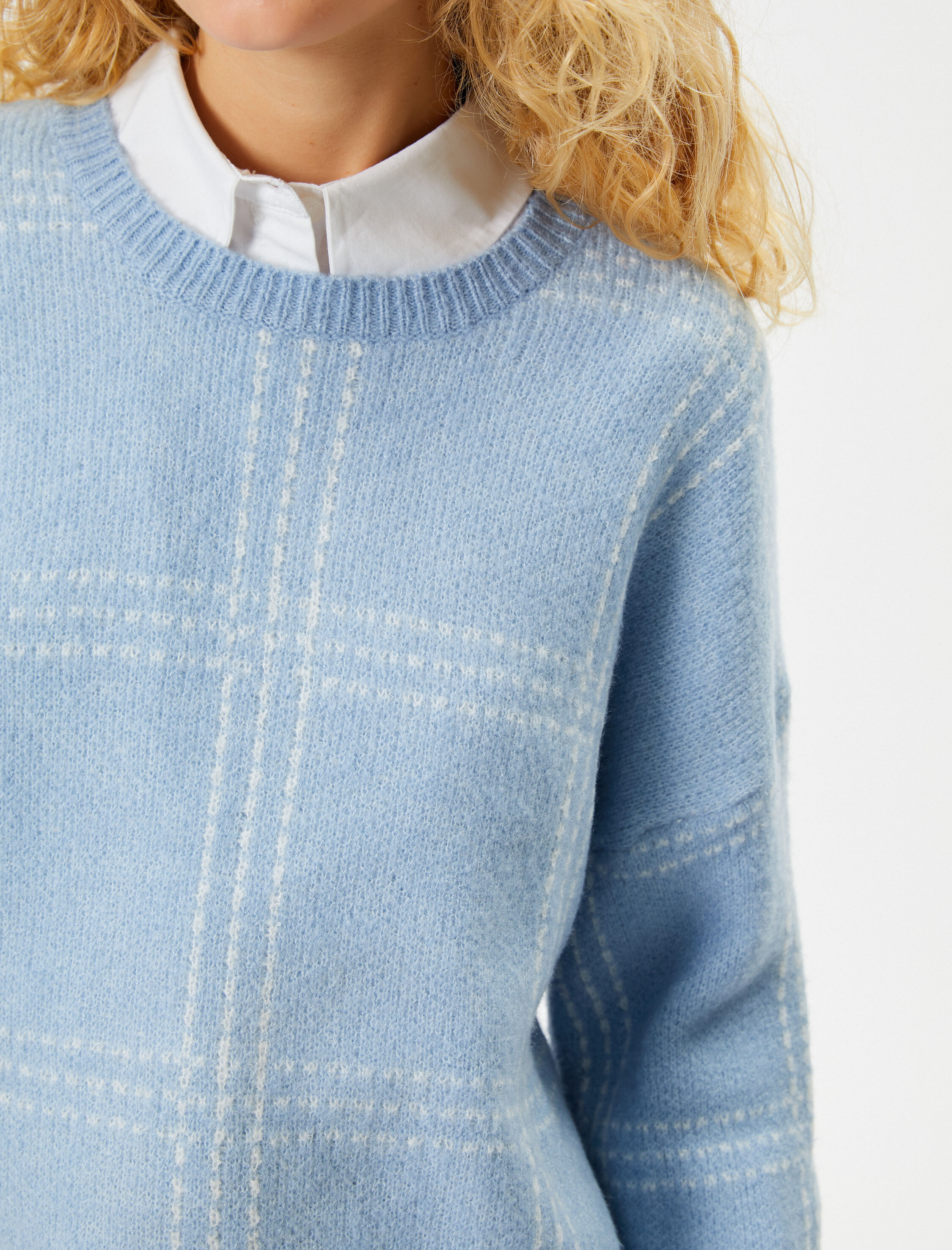   Triko Kazak Yumuşak Dokulu Uzun Kollu Bisiklet Yaka