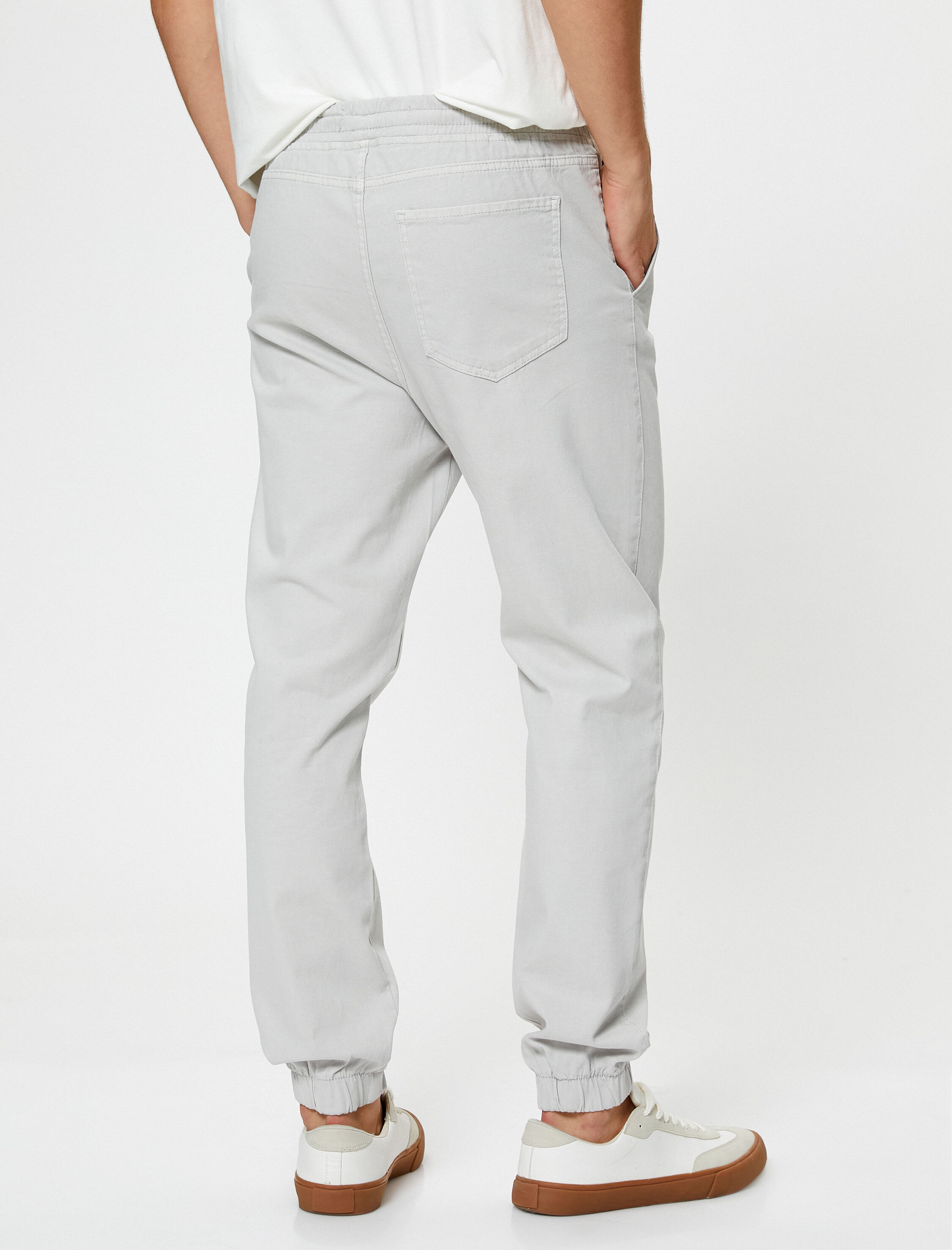 Jogger Pantolon Beli Bağcıklı Slim Fit Cep Detaylı