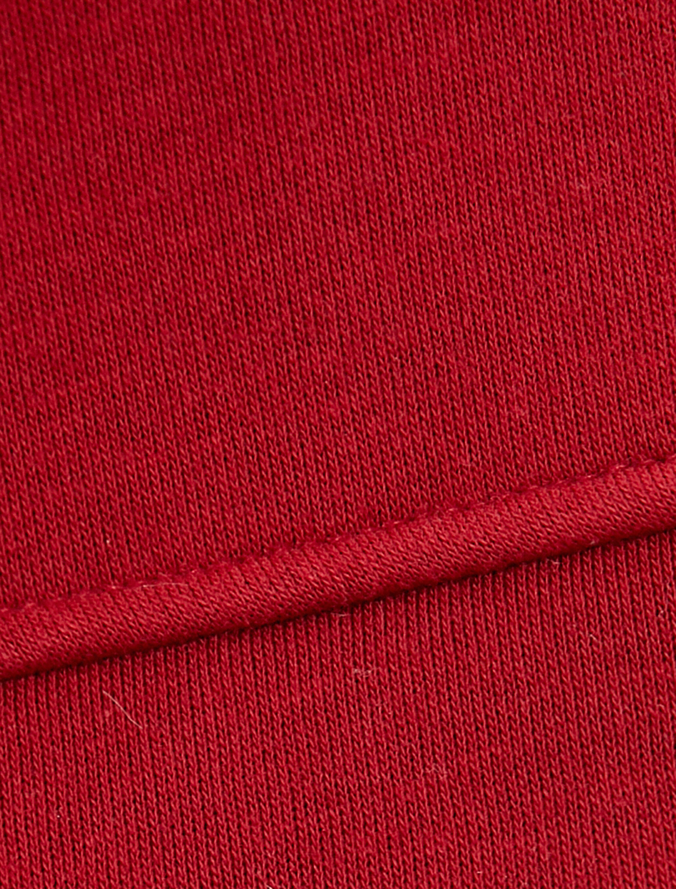   Şardonlu Baskılı Crop Sweatshirt Uzun Kollu Bisiklet Yaka Pamuklu