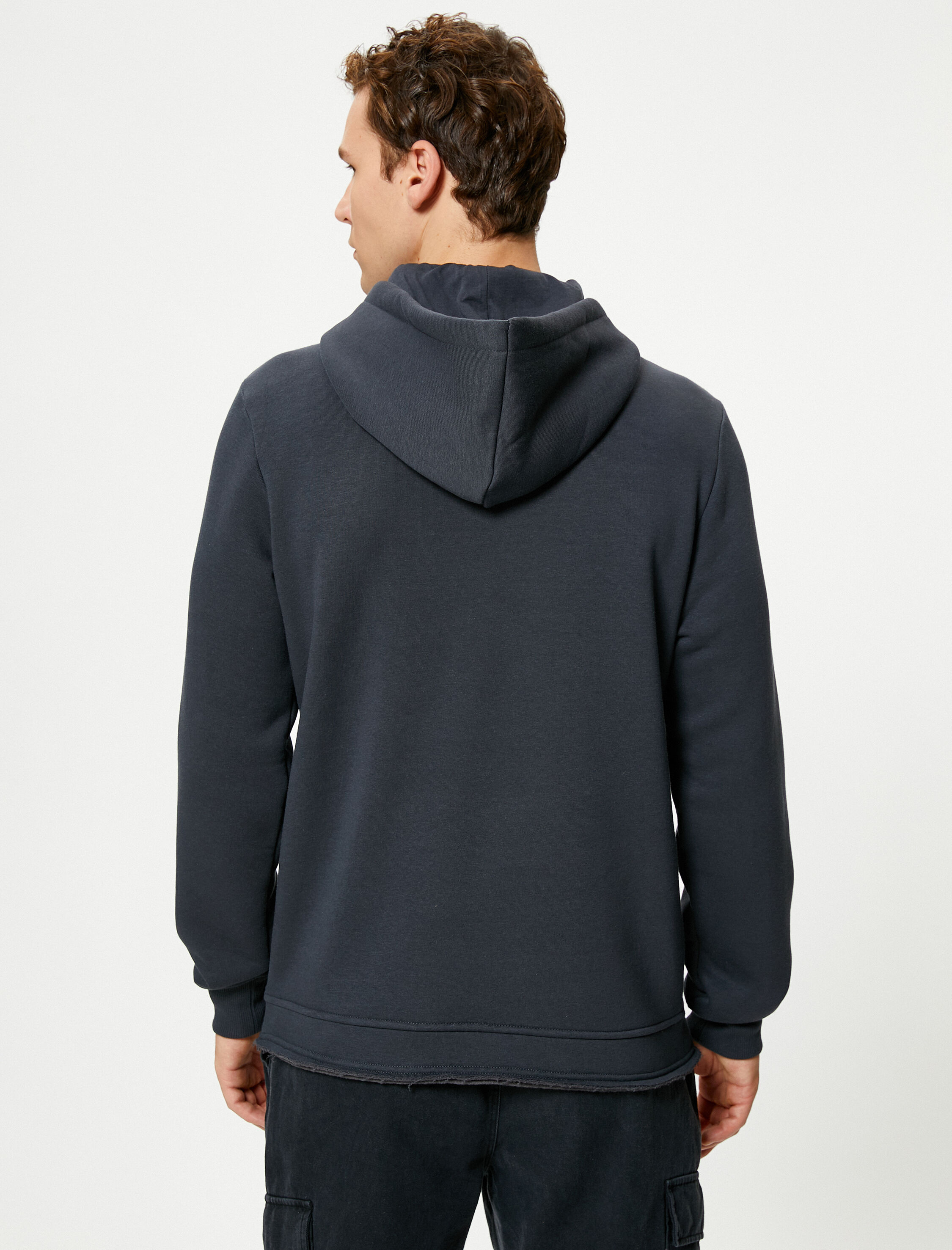   Batman Hoodie Lisanslı Baskılı Şardonlu