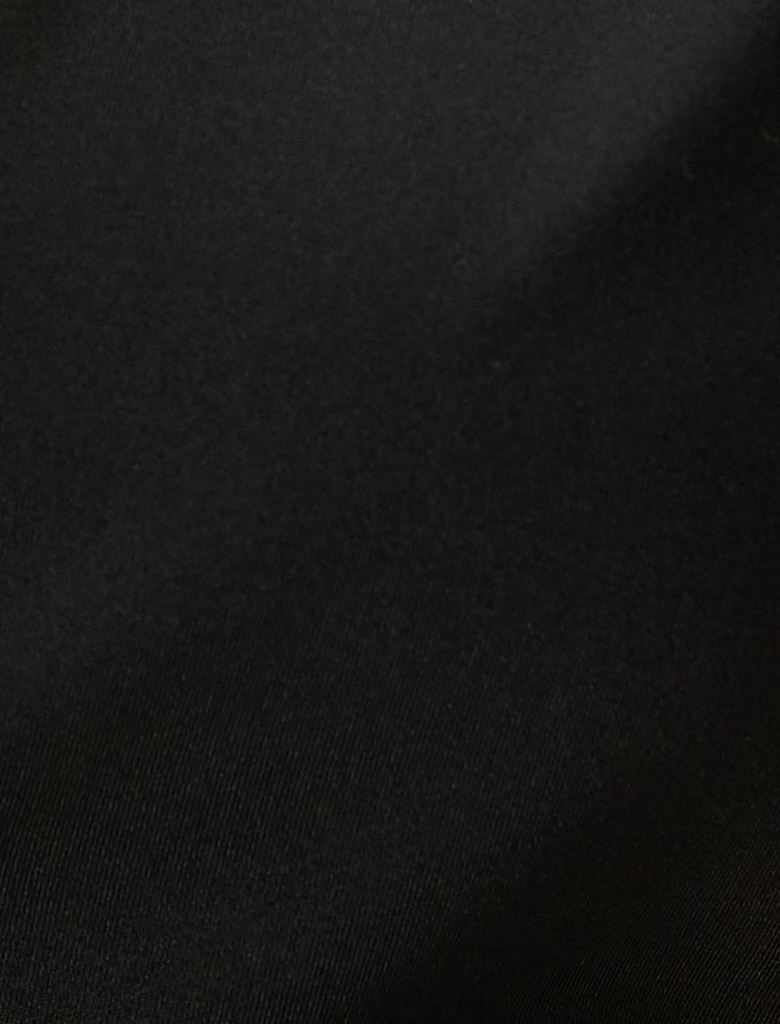   Spor Fermuarlı Sweatshirt Dik Yaka Uzun Kollu Cepli