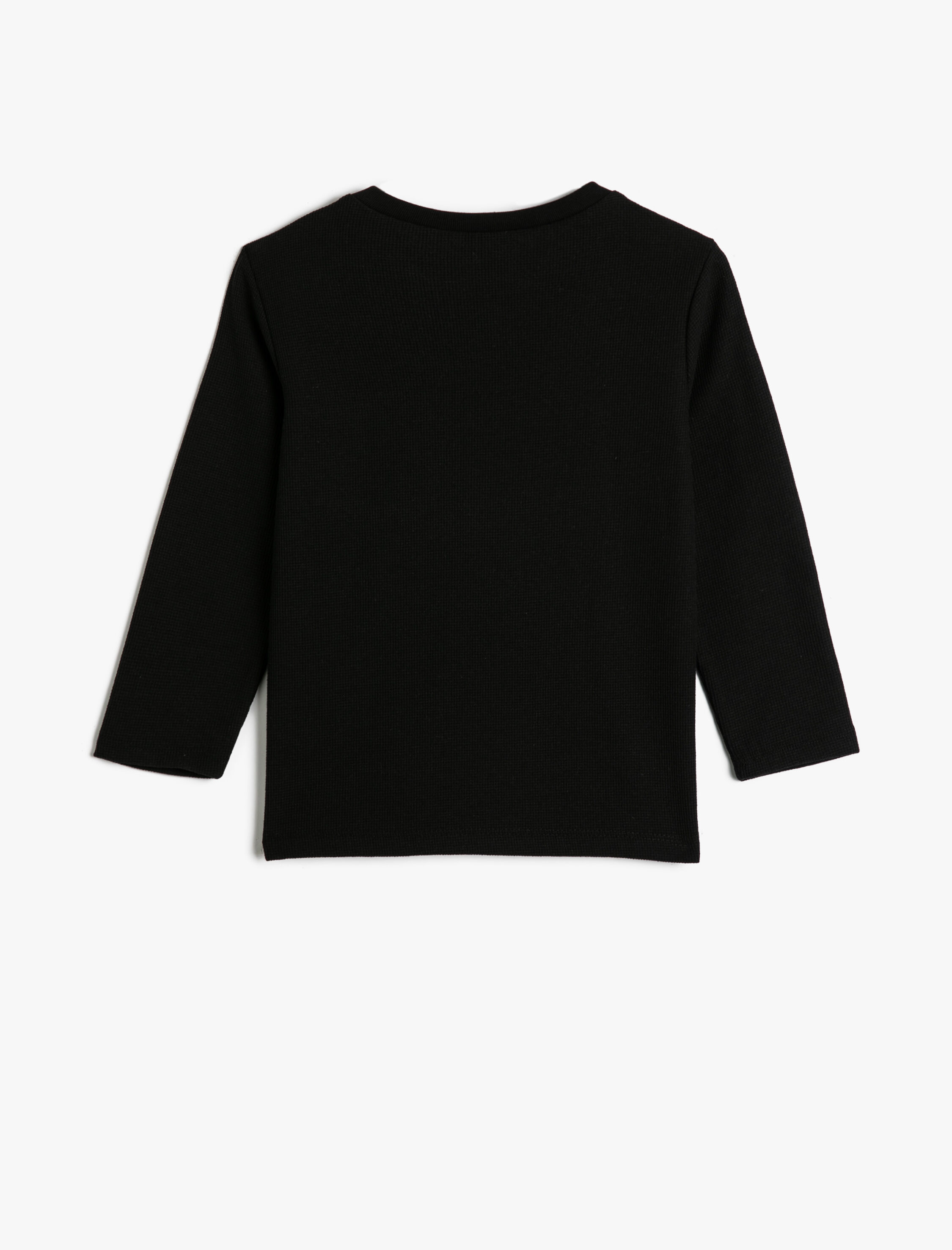  Erkek Çocuk Basic Tişört Uzun Kollu Bisiklet Yaka