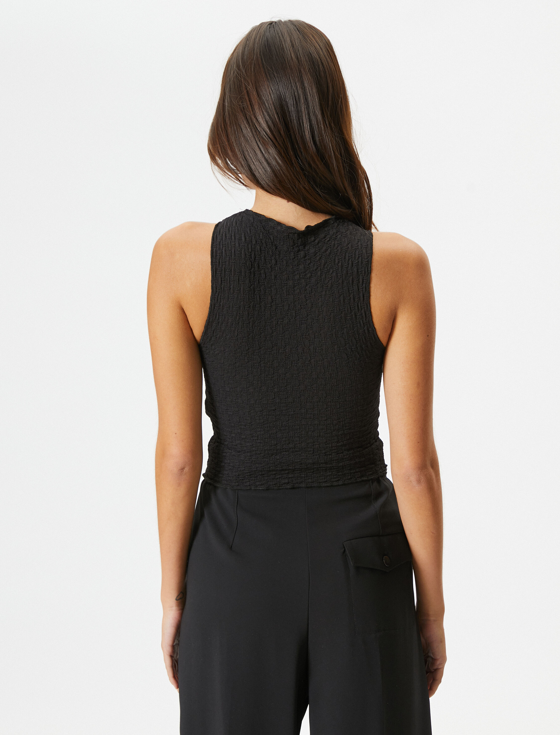   Halter Yaka Atlet Dokulu Slim Fit