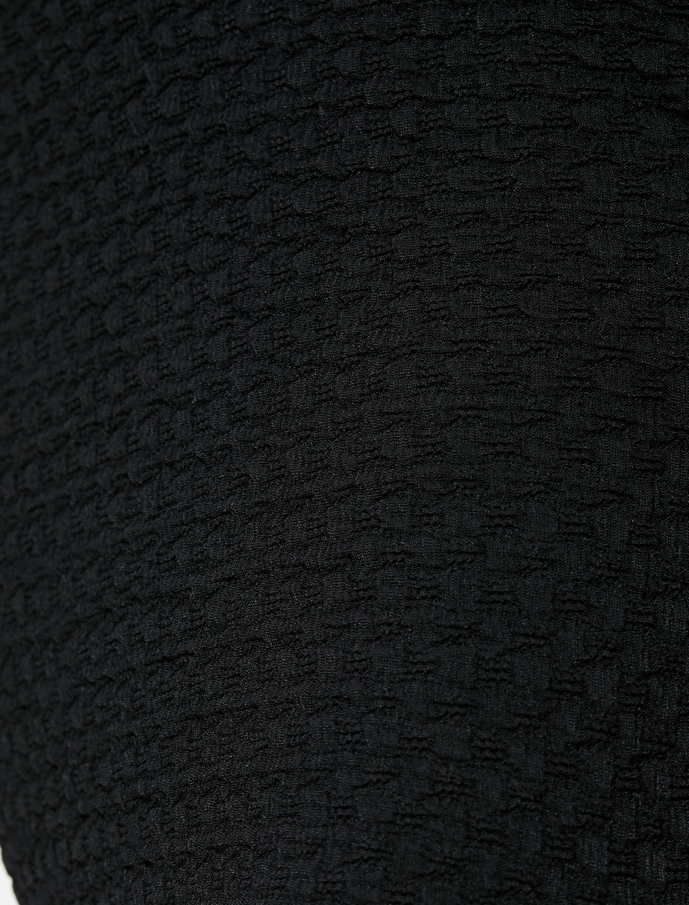   Midi Etek Yırtmaç Detaylı Dokulu Standart Bel