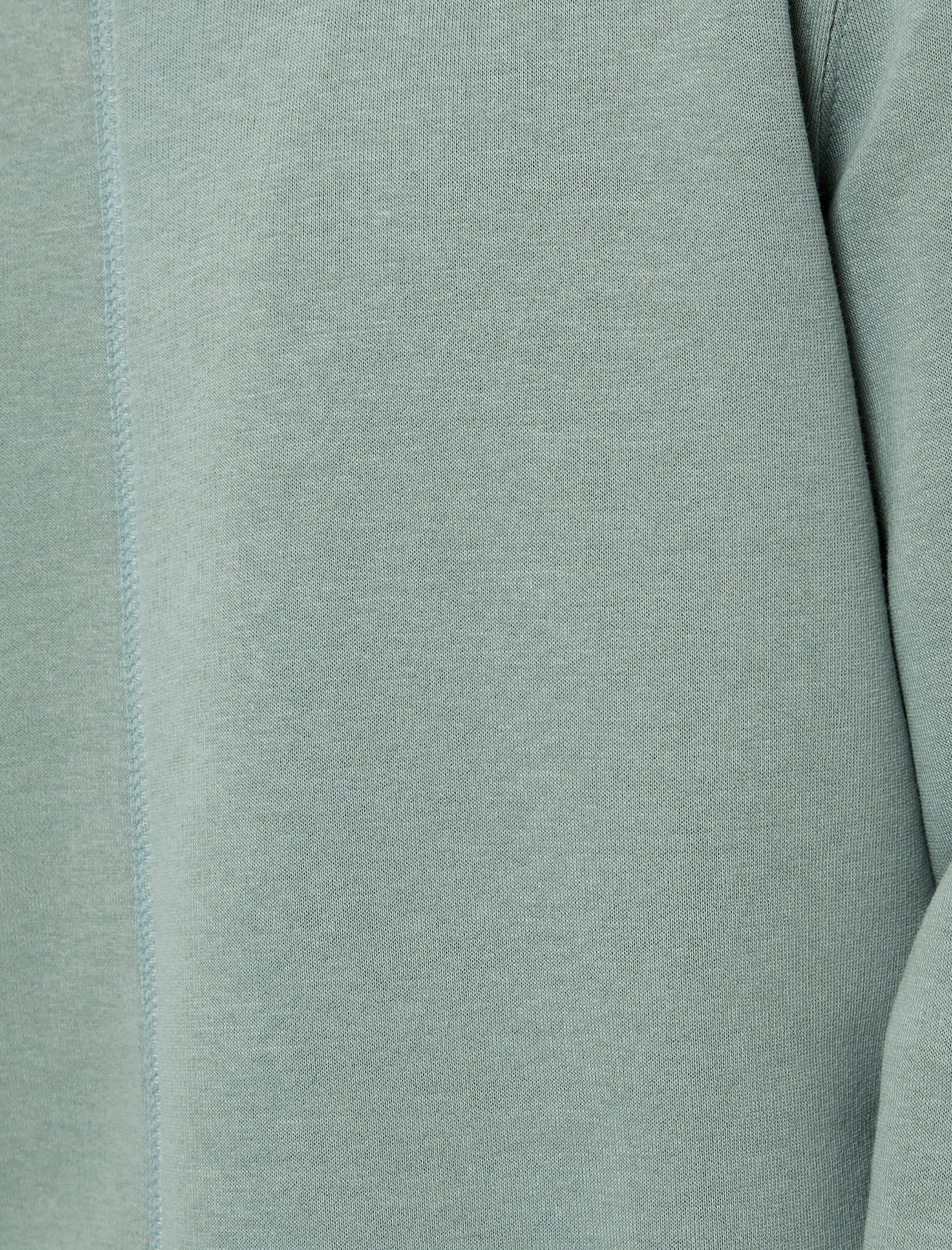   Basic Sweatshirt Bisiklet Yaka Dikiş Detaylı Uzun Kollu Şardonlu