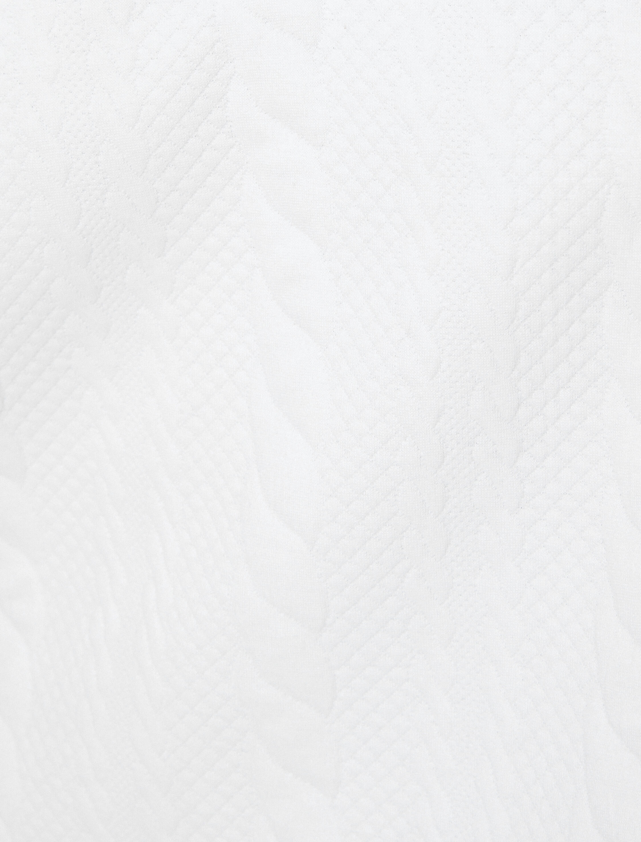   Örgü Desenli Sweatshirt Uzun Kollu Bisiklet Yaka Dokulu