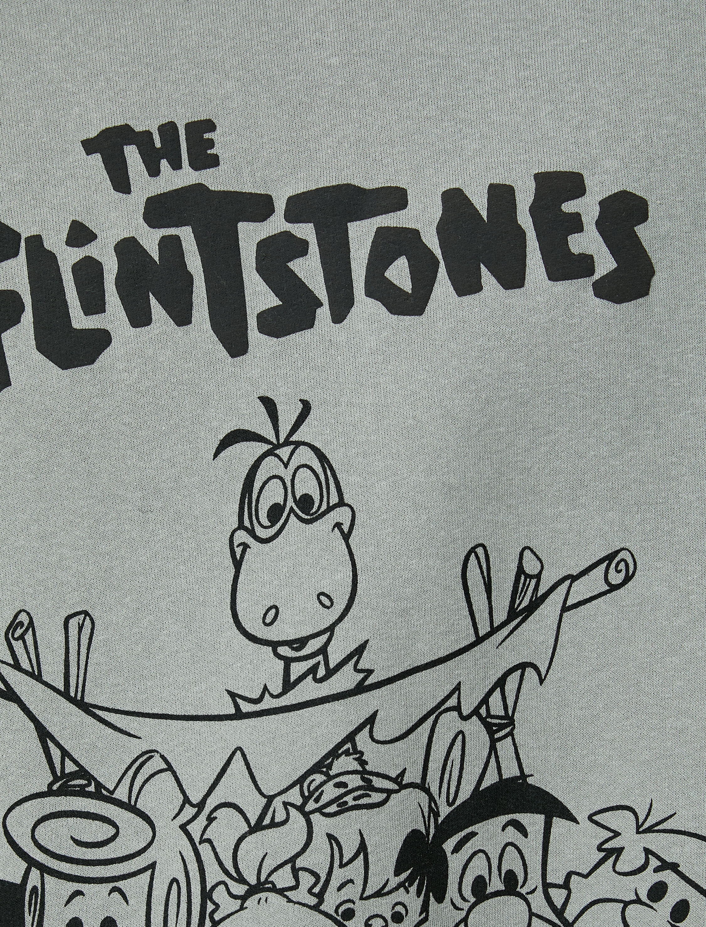   Çakmaktaşlar Bisiklet Yaka Sweat Rahat Kesim Lisanslı Baskılı Şardonlu