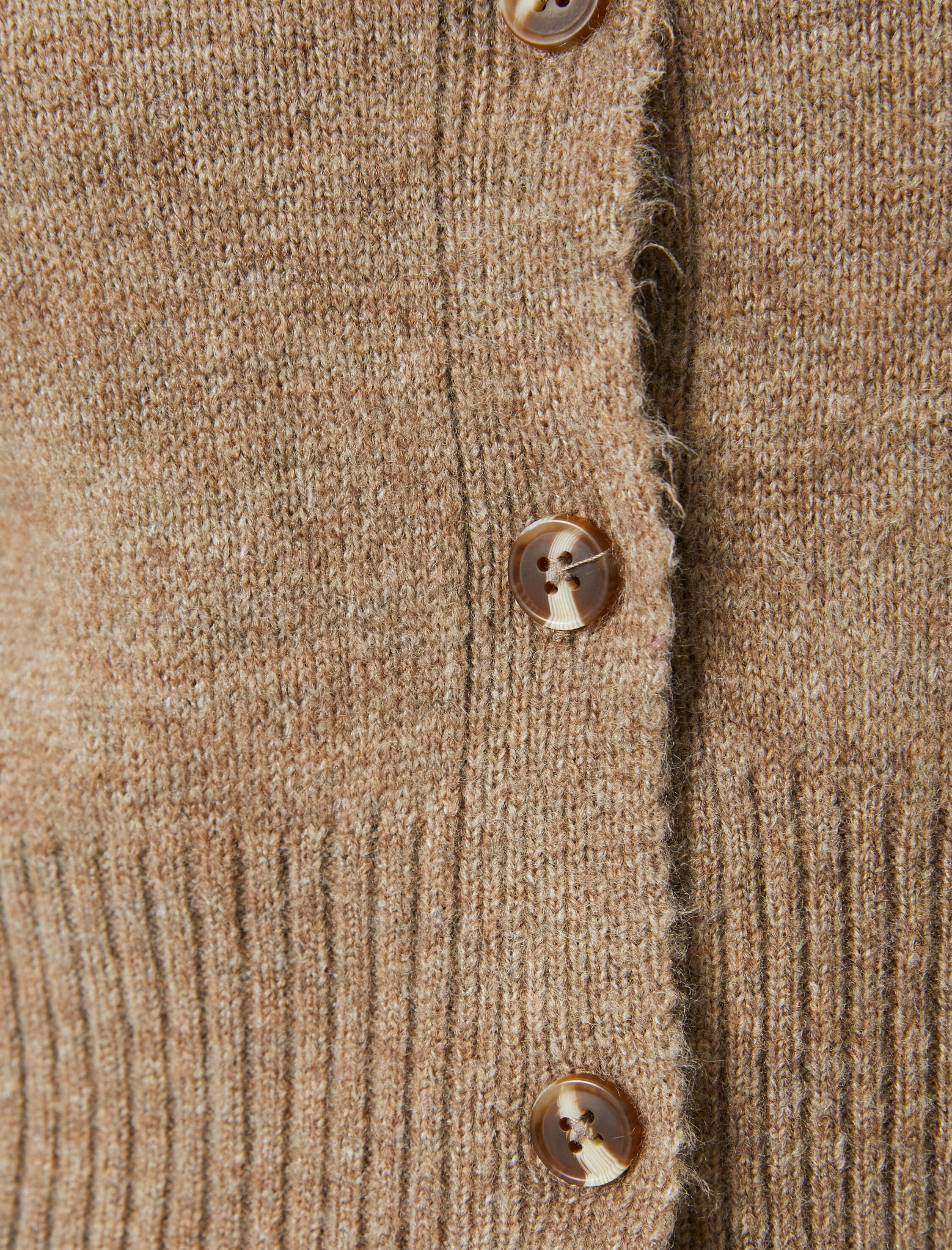   Triko Hırka Düğmeli Bisiklet Yaka