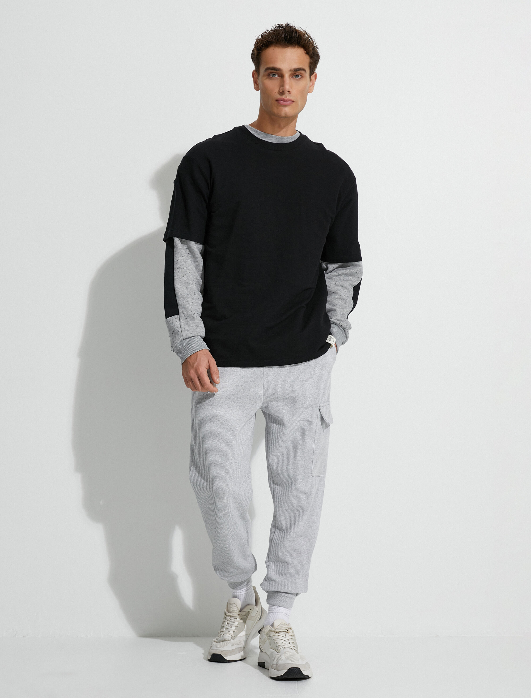   Kargo Eşofman Altı Jogger Beli Bağcıklı Cepli Dokulu