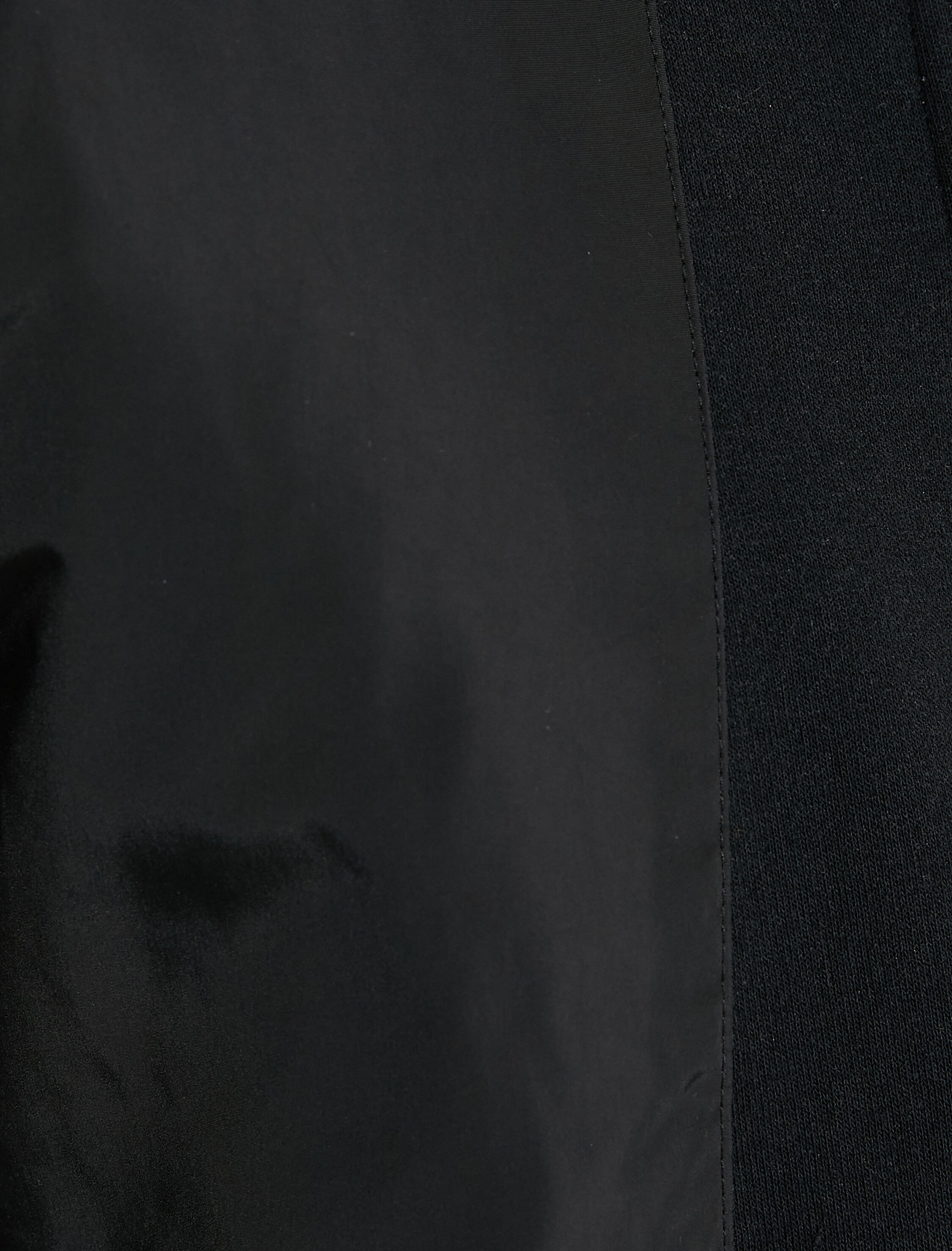   Yarım Fermuarlı Sweatshirt Dik Yaka Blok Detaylı Şardonlu