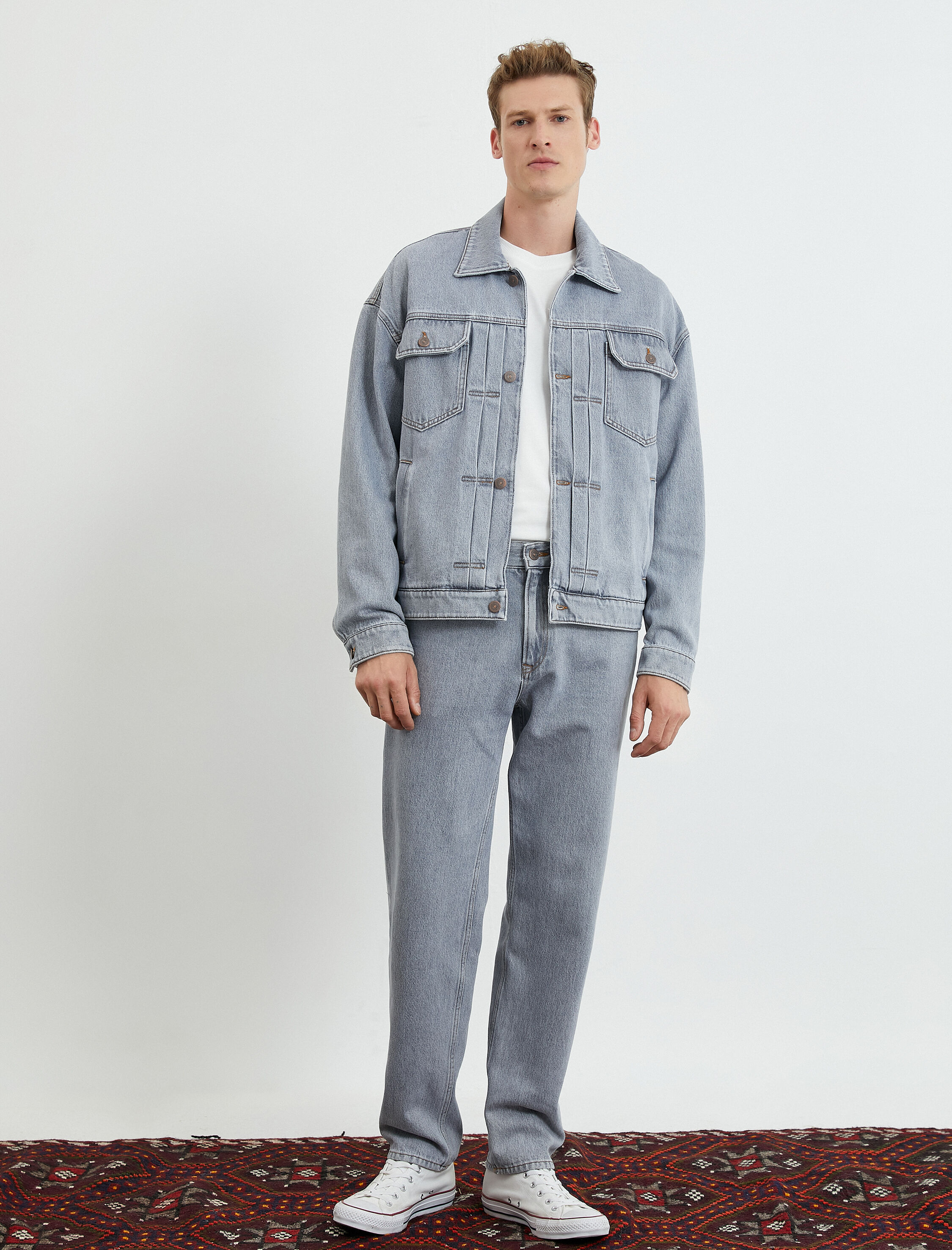   Kot Ceket Düğmeli Cep Detaylı Klasik Yaka