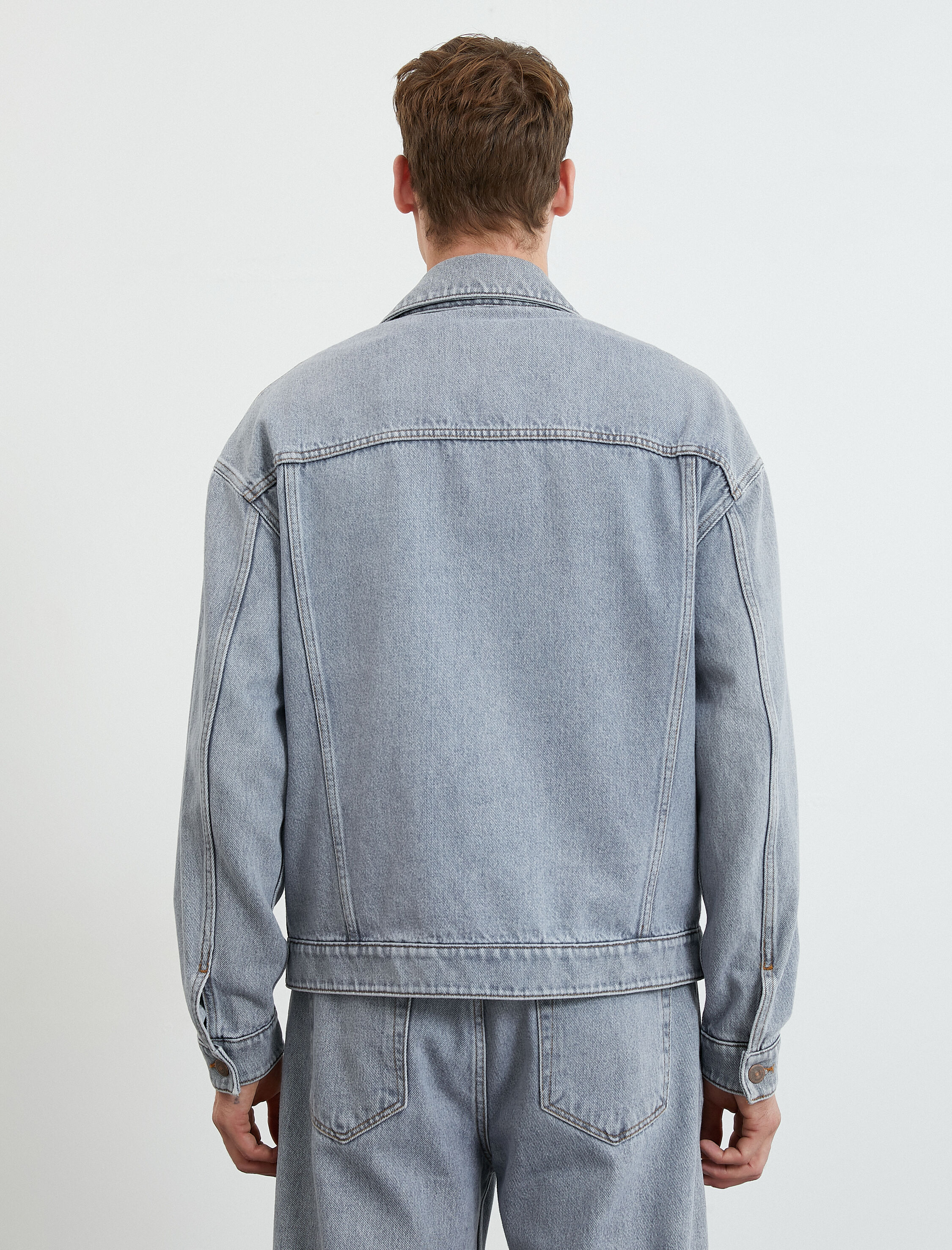   Kot Ceket Düğmeli Cep Detaylı Klasik Yaka