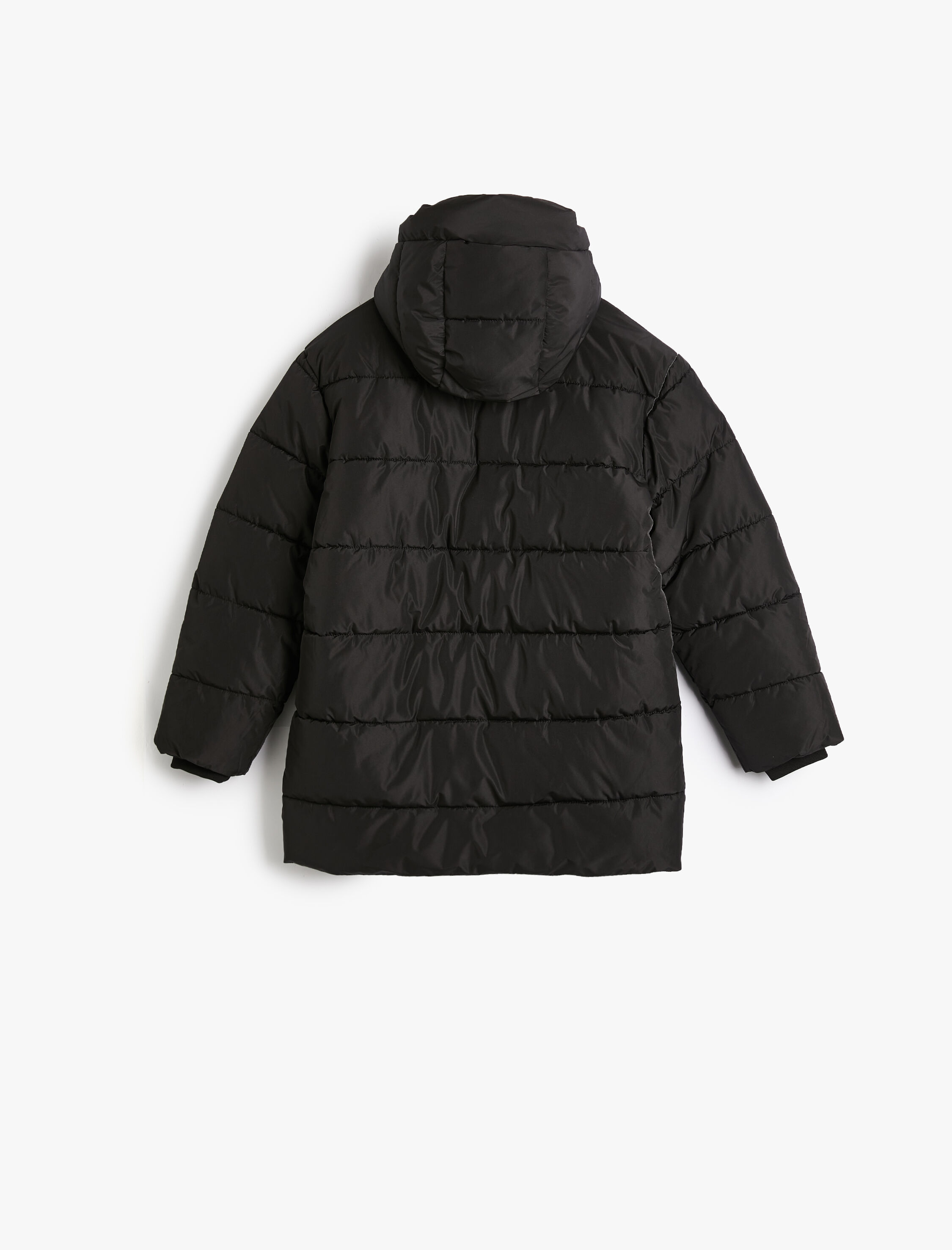  Erkek Çocuk Oversize Şişme Mont Kapşonlu Lastik Manşetli Rüzgar Kapaklı