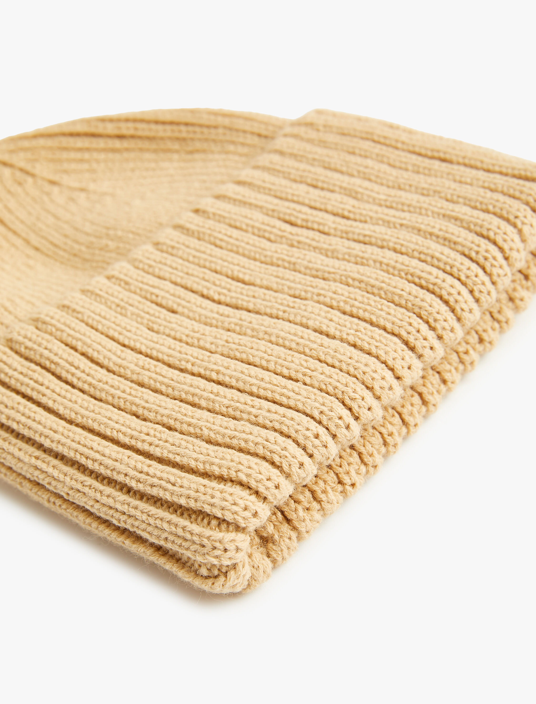  Kadın Lastikli Örgü Bere Kenarları Geniş Katlı