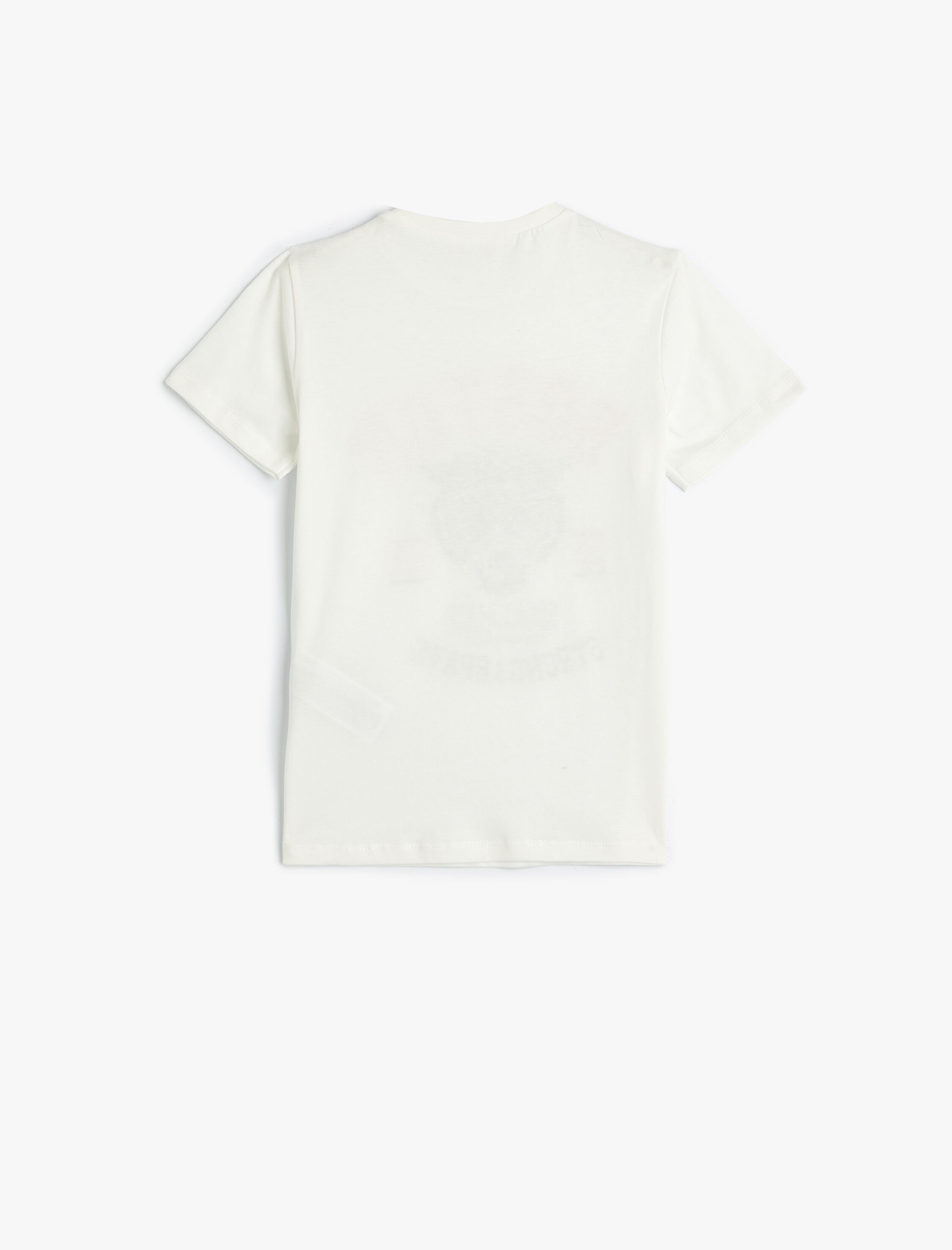  Erkek Çocuk Tişört Kısa Kollu Bisiklet Yaka Kaplan Baskılı Pamuklu